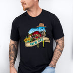 Farm Life Sheep Silhouette Design - Farmer Unisex Crewneck T-Shirt Sweatshirt Hoodie