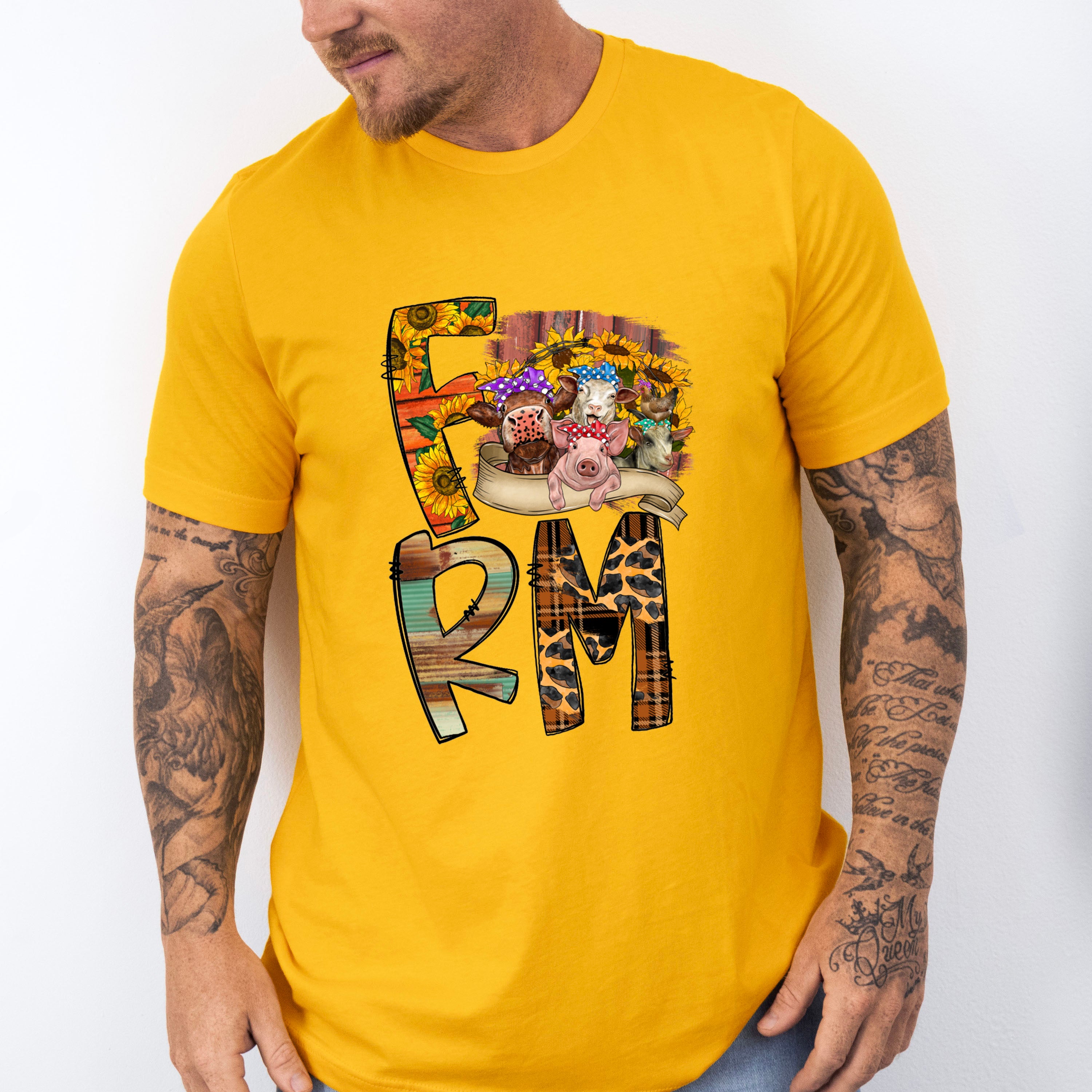 Farm Animals Design - Farmer Unisex Crewneck T-Shirt Sweatshirt Hoodie