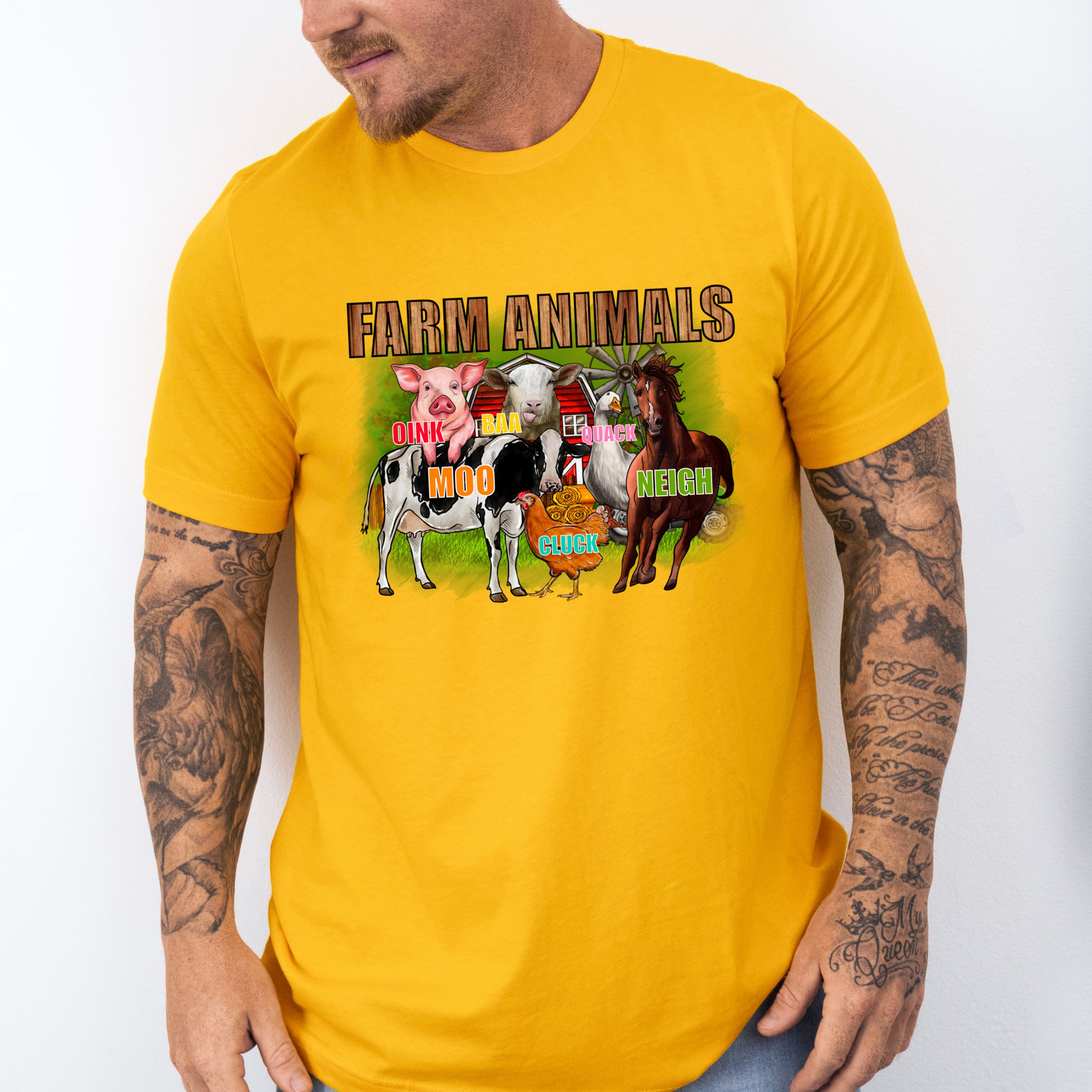 Farm Animal Sounds Design - Farmer Unisex Crewneck T-Shirt Sweatshirt Hoodie