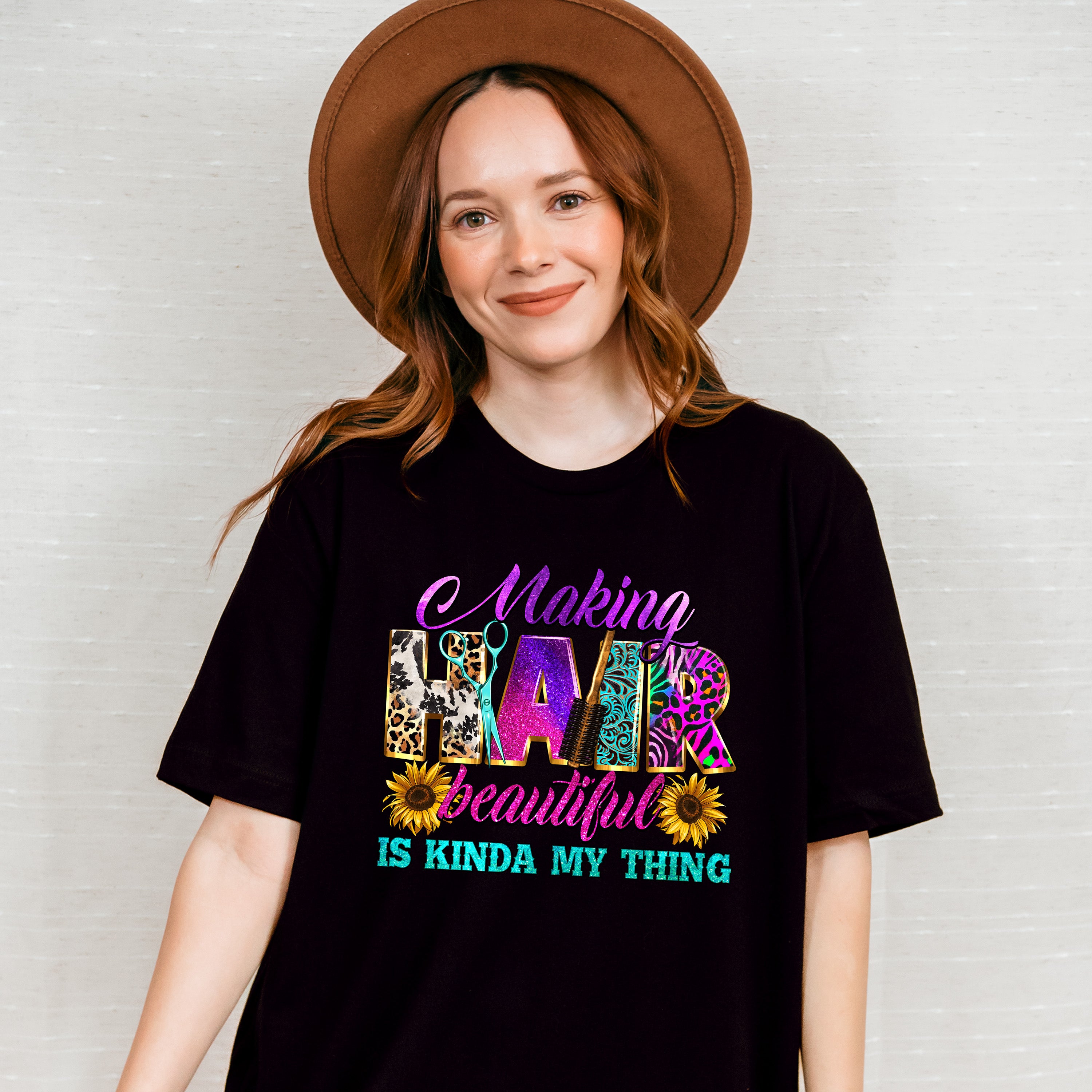 Making Hair Beautiful is Kinda My Thing Design - Hair Stylist Unisex Crewneck T-Shirt Sweatshirt Hoodie