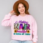 Making Hair Beautiful is Kinda My Thing Design - Hair Stylist Unisex Crewneck T-Shirt Sweatshirt Hoodie