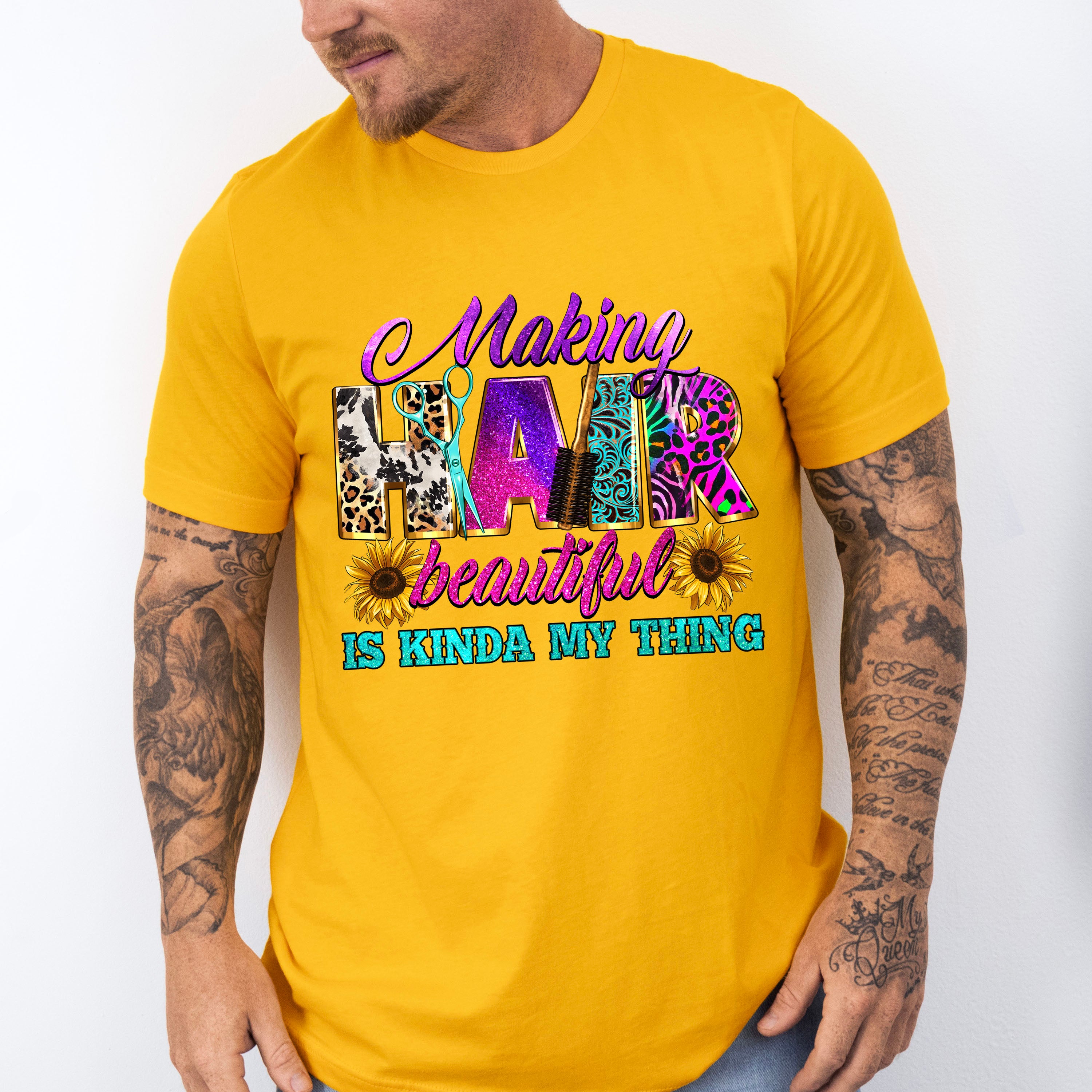 Making Hair Beautiful is Kinda My Thing Design - Hair Stylist Unisex Crewneck T-Shirt Sweatshirt Hoodie