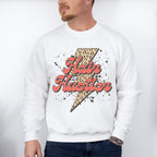 Retro Hair Hustler Design - Hair Stylist Unisex Crewneck T-Shirt Sweatshirt Hoodie