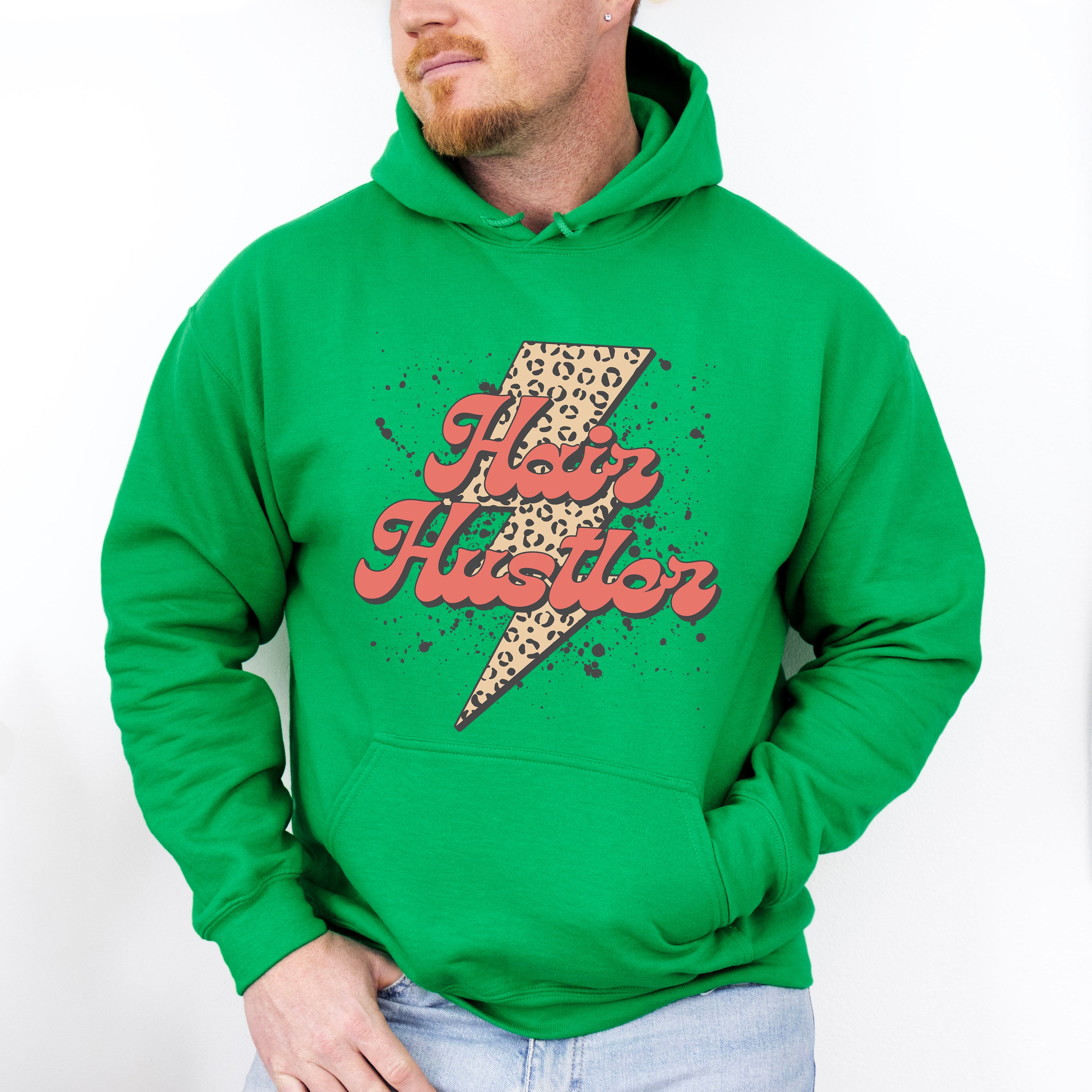 Retro Hair Hustler Design - Hair Stylist Unisex Crewneck T-Shirt Sweatshirt Hoodie