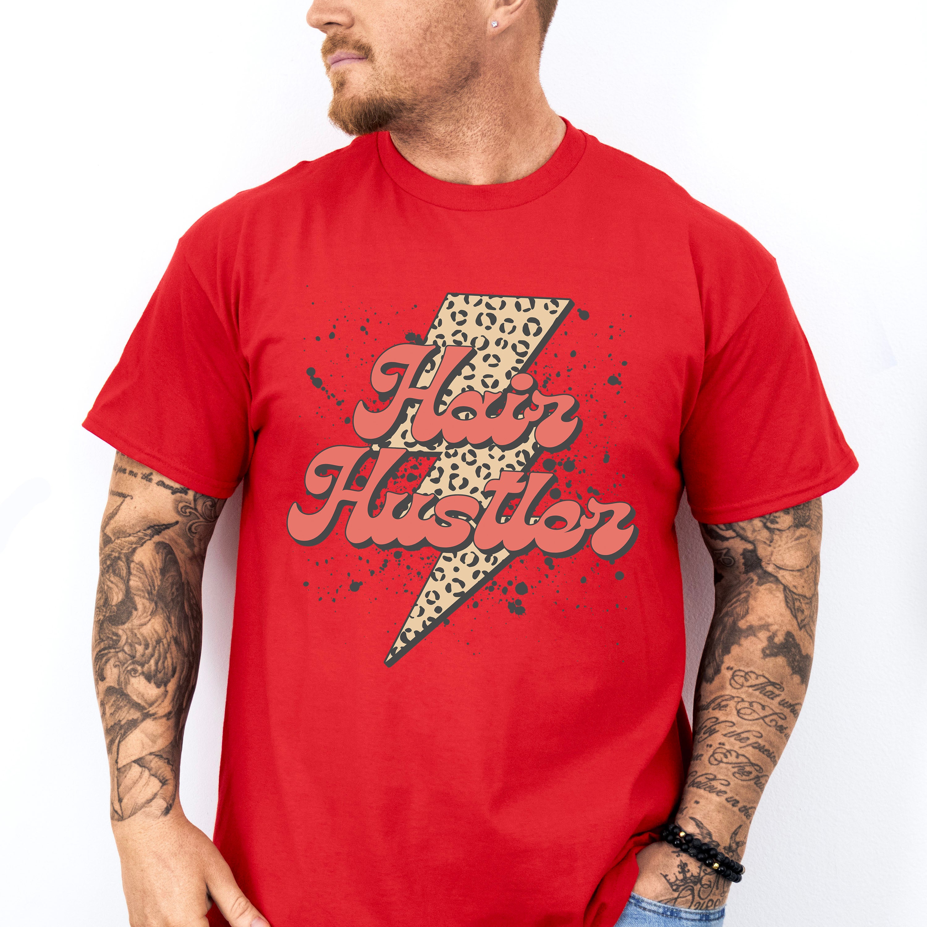 Retro Hair Hustler Design - Hair Stylist Unisex Crewneck T-Shirt Sweatshirt Hoodie