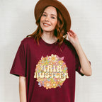 Smile Face Hair Hustler Design - Hair Stylist Unisex Crewneck T-Shirt Sweatshirt Hoodie