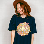 Smile Face Hair Hustler Design - Hair Stylist Unisex Crewneck T-Shirt Sweatshirt Hoodie