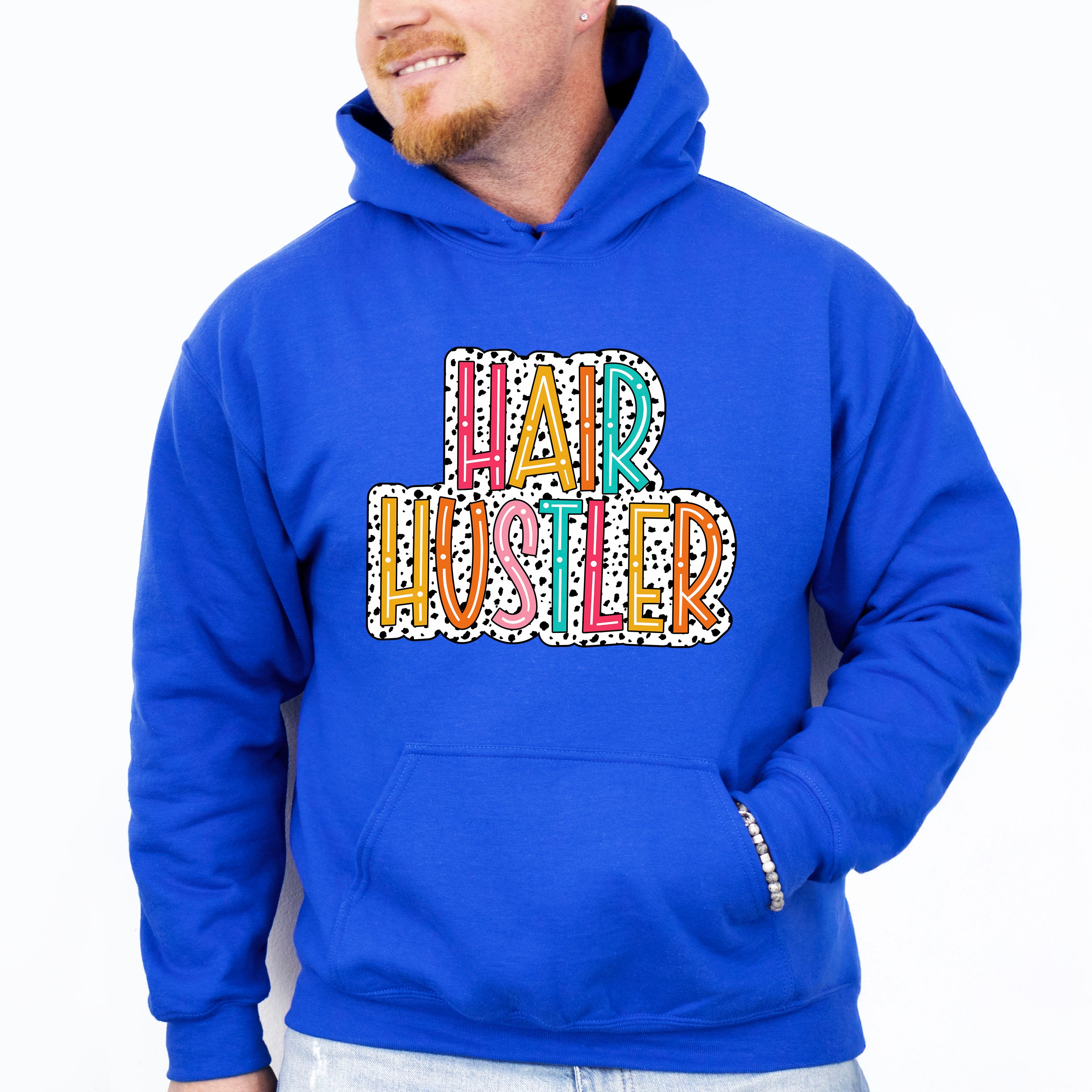 Hair Hustler Design - Hair Stylist Unisex Crewneck T-Shirt Sweatshirt Hoodie