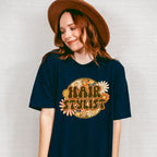 Flowers Hair Stylist Design - Hair Stylist Unisex Crewneck T-Shirt Sweatshirt Hoodie