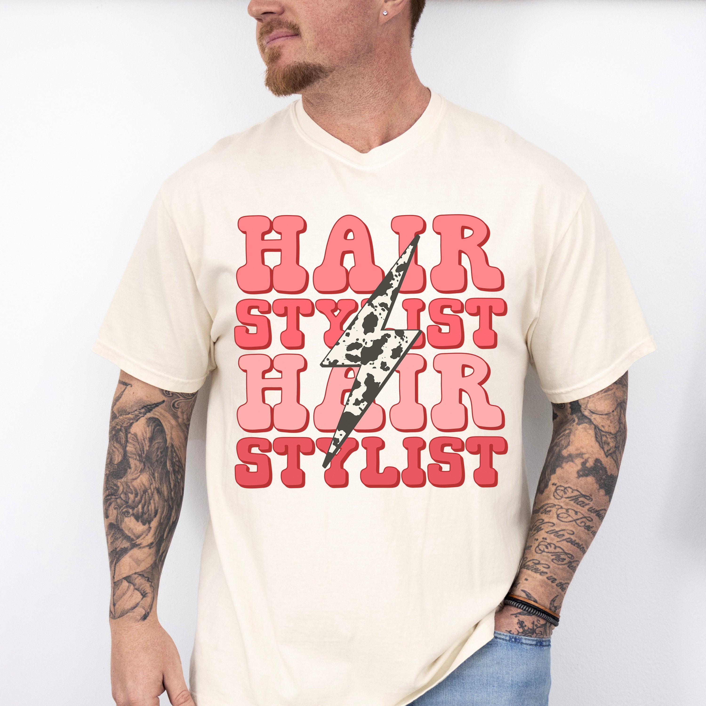 Lightning Hairstylist Design - Hair Stylist Unisex Crewneck T-Shirt Sweatshirt Hoodie