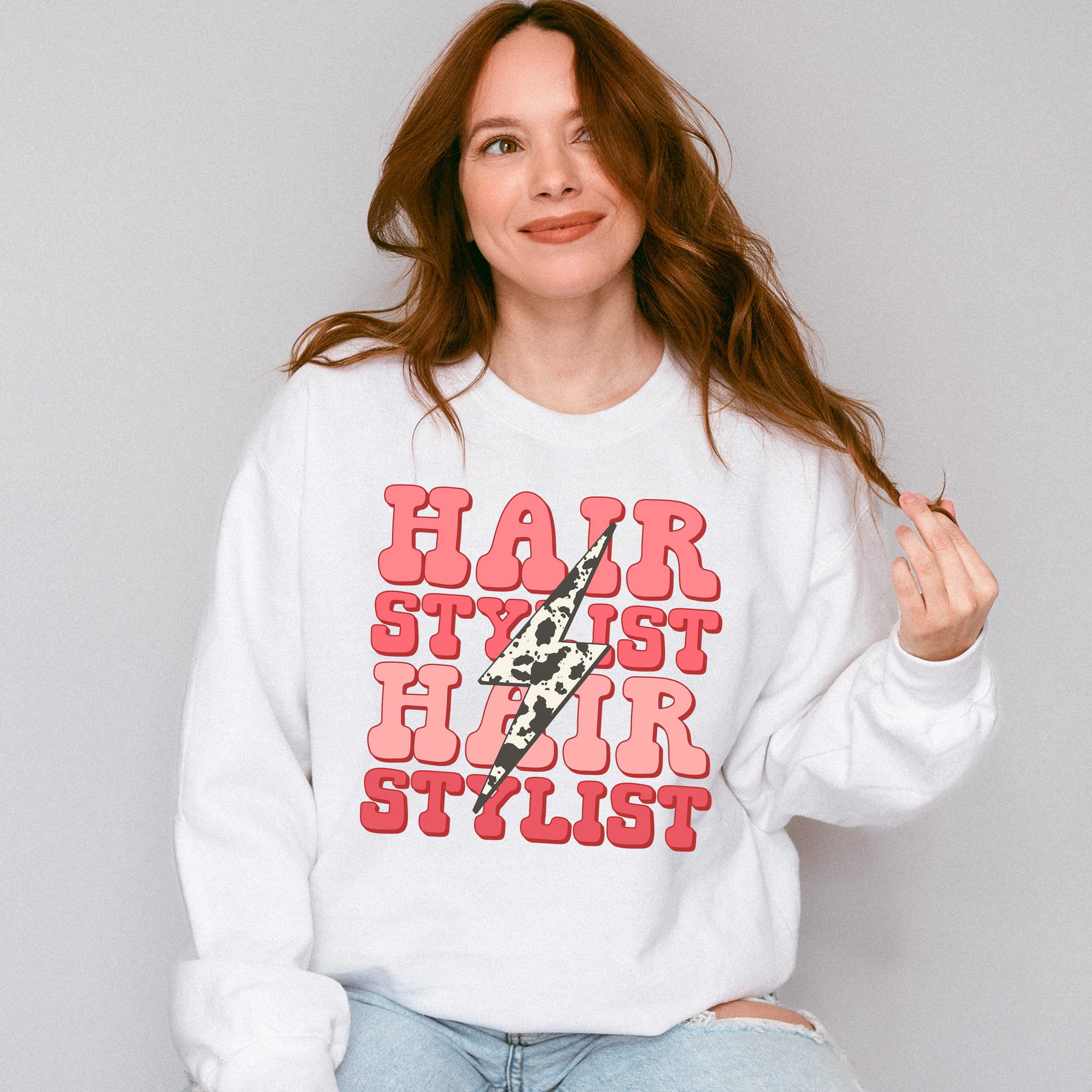 Lightning Hairstylist Design - Hair Stylist Unisex Crewneck T-Shirt Sweatshirt Hoodie