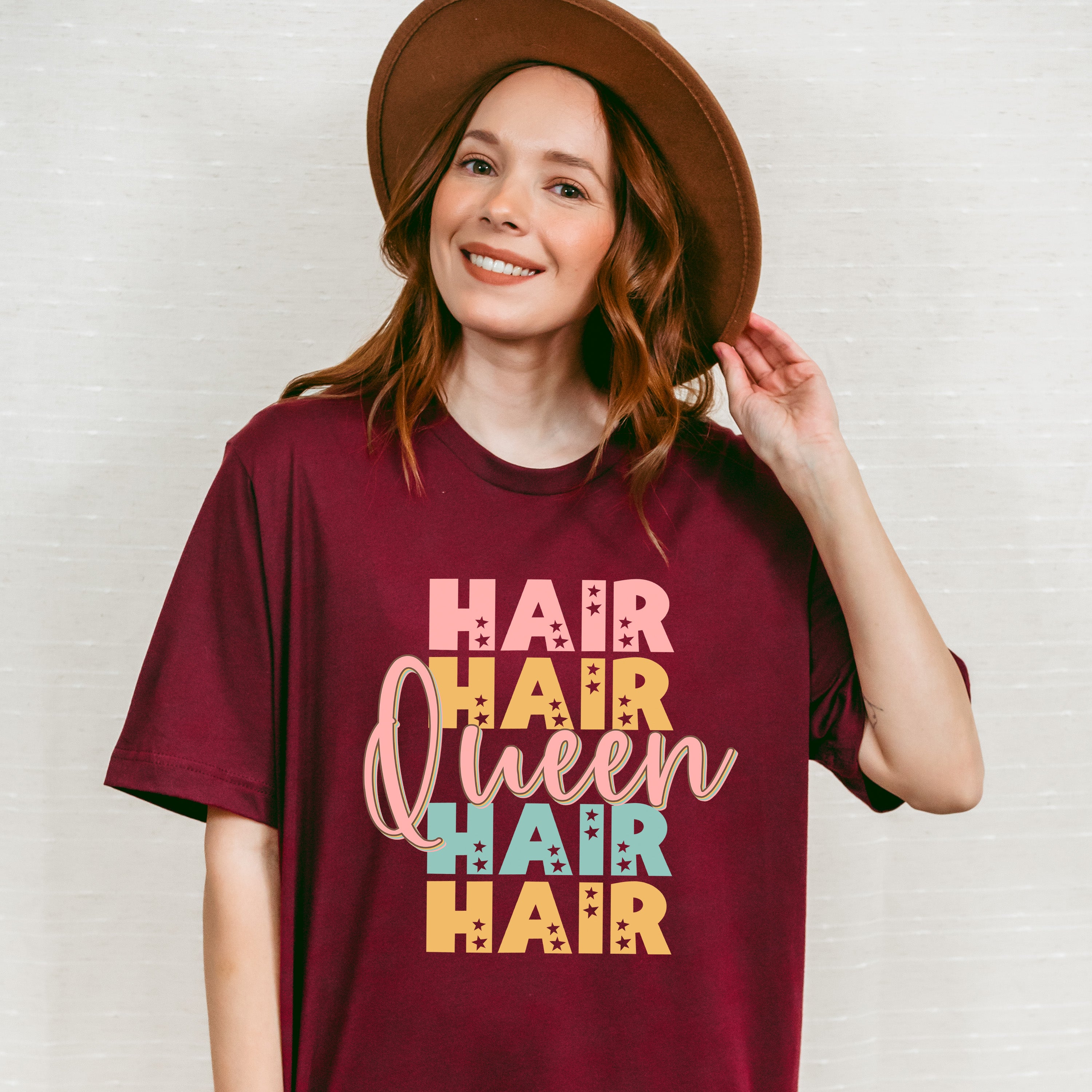 Hair Queen Design - Hair Stylist Unisex Crewneck T-Shirt Sweatshirt Hoodie