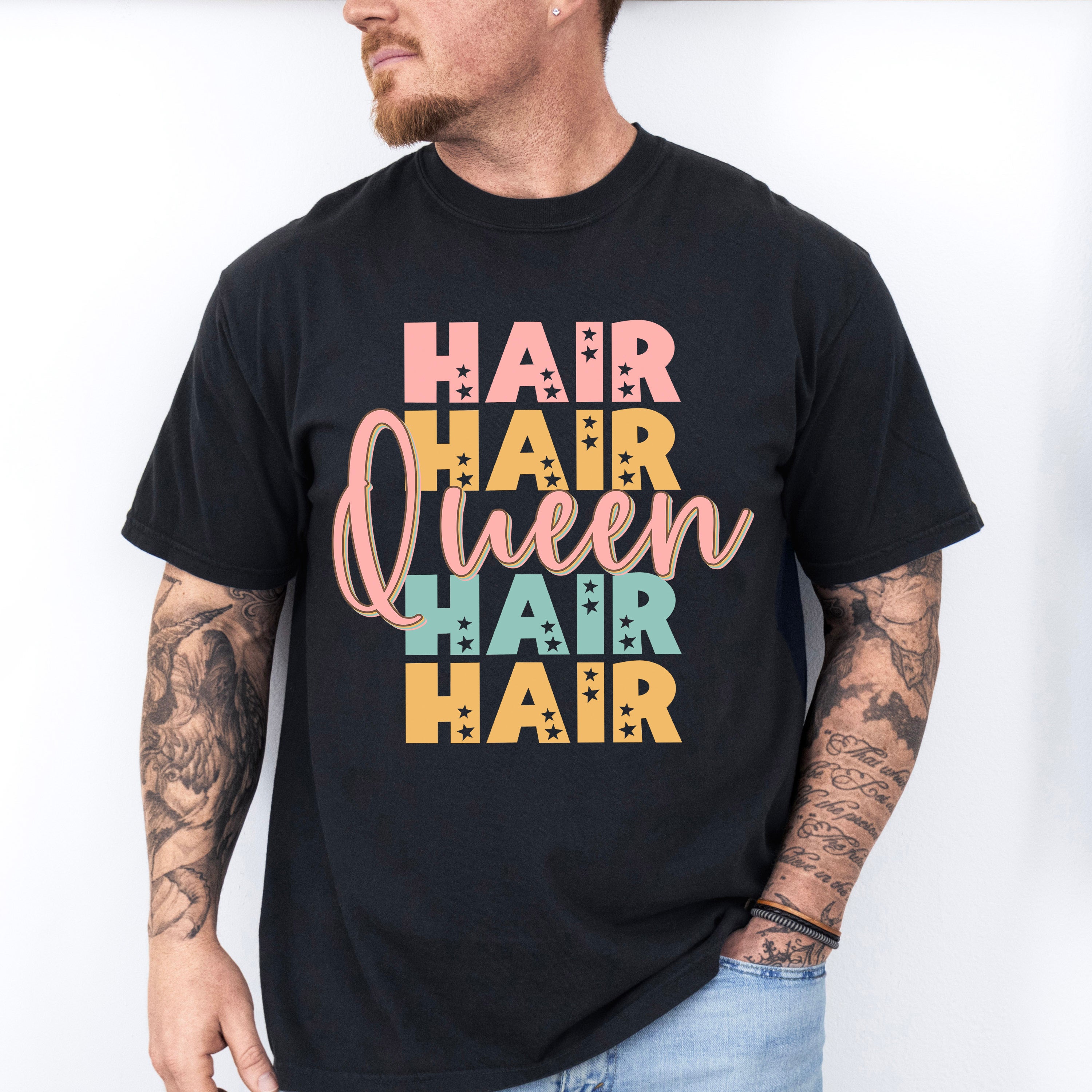 Hair Queen Design - Hair Stylist Unisex Crewneck T-Shirt Sweatshirt Hoodie
