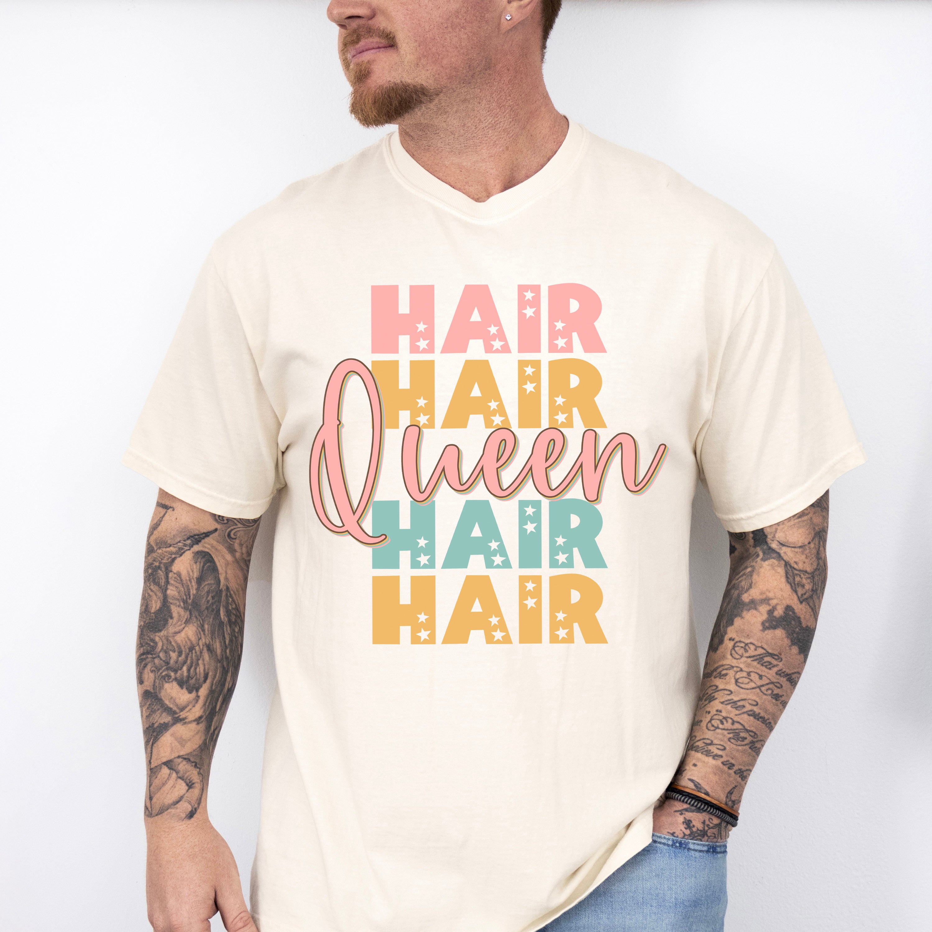 Hair Queen Design - Hair Stylist Unisex Crewneck T-Shirt Sweatshirt Hoodie