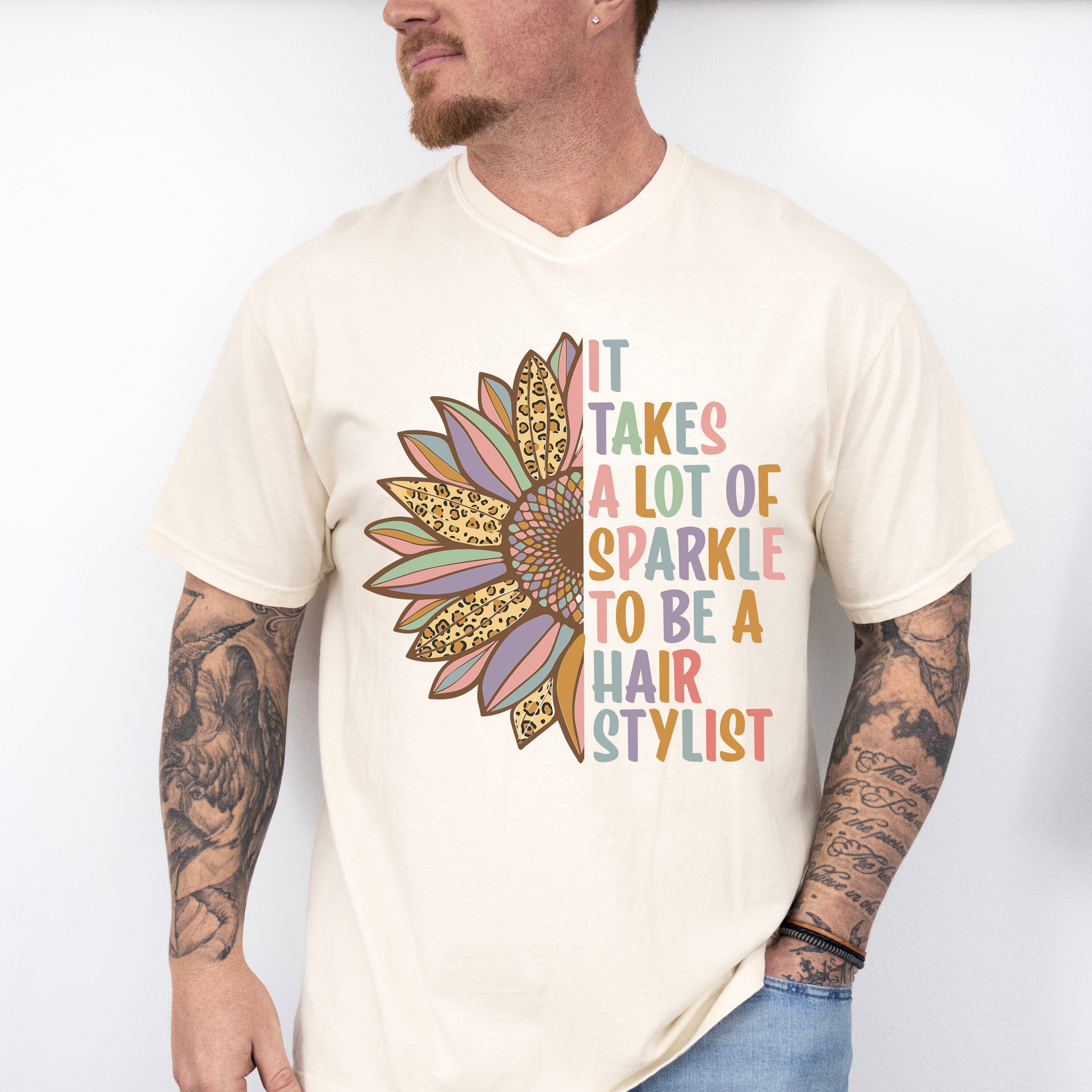 It Takes a Lot of Sparkle To be a Hair Stylist Design - Hair Stylist Unisex Crewneck T-Shirt Sweatshirt Hoodie