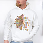 It Takes a Lot of Sparkle To be a Hair Stylist Design - Hair Stylist Unisex Crewneck T-Shirt Sweatshirt Hoodie