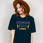 Librarians Rule Design - Librarian Unisex Crewneck T-Shirt Sweatshirt Hoodie