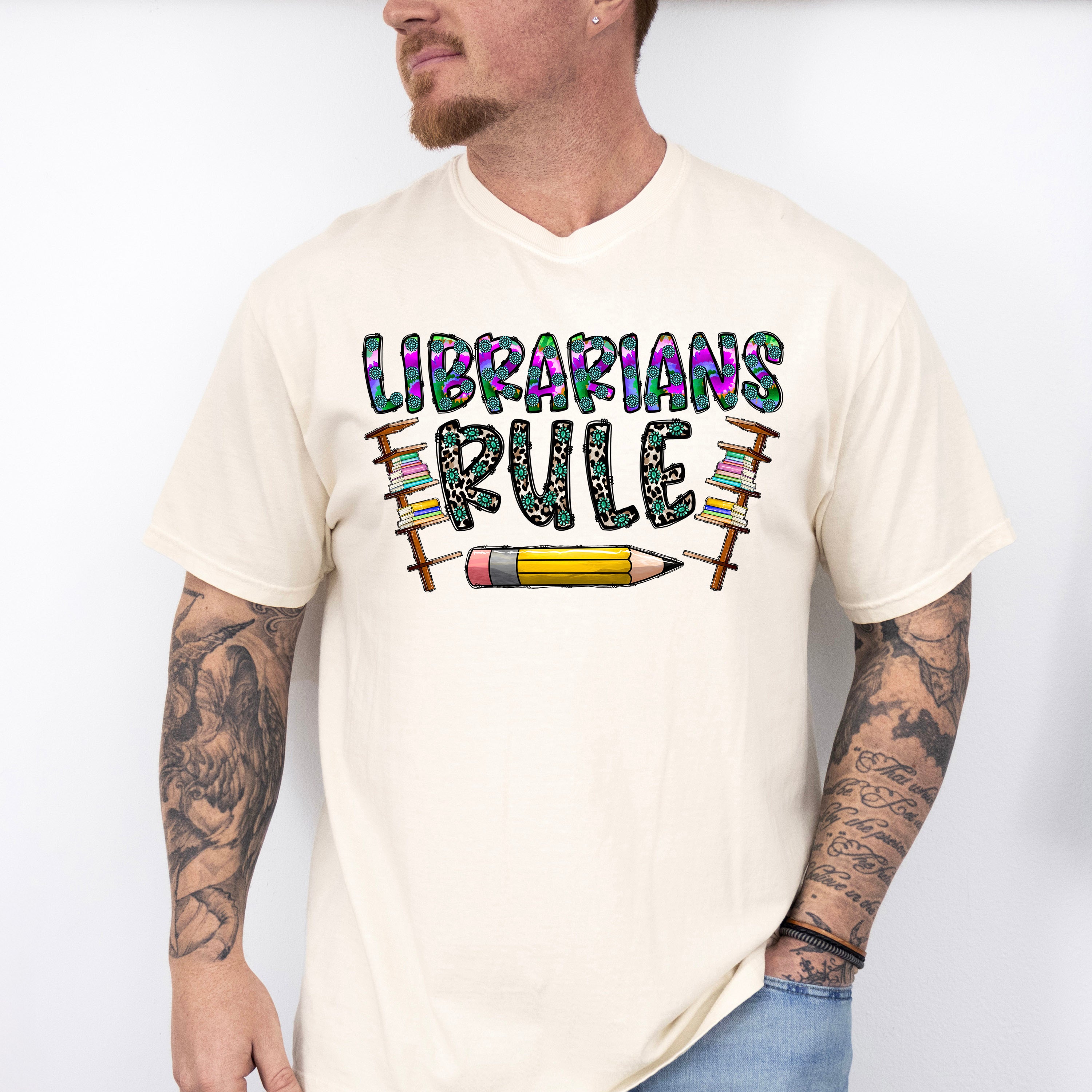 Librarians Rule Design - Librarian Unisex Crewneck T-Shirt Sweatshirt Hoodie