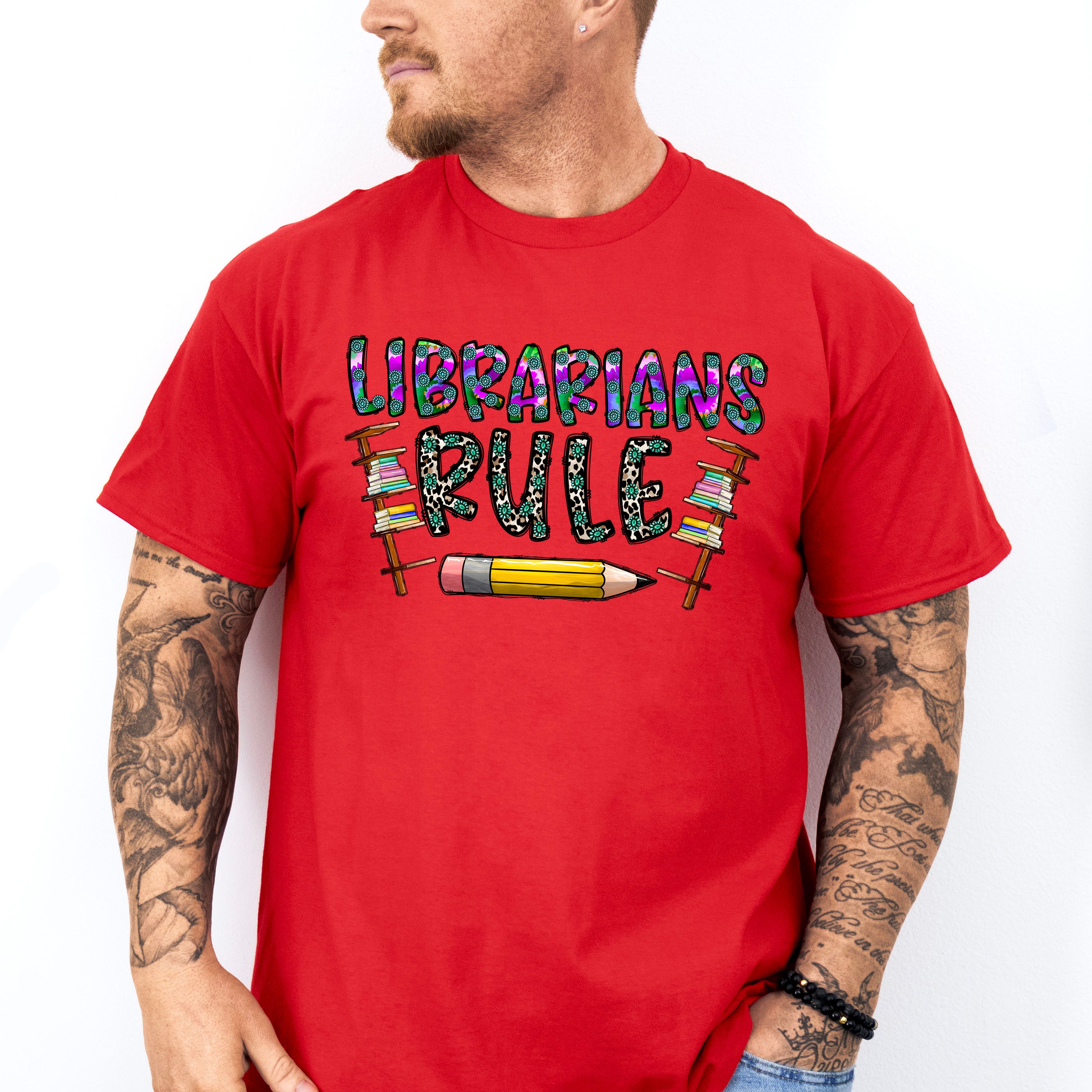 Librarians Rule Design - Librarian Unisex Crewneck T-Shirt Sweatshirt Hoodie