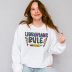 Librarians Rule Design - Librarian Unisex Crewneck T-Shirt Sweatshirt Hoodie