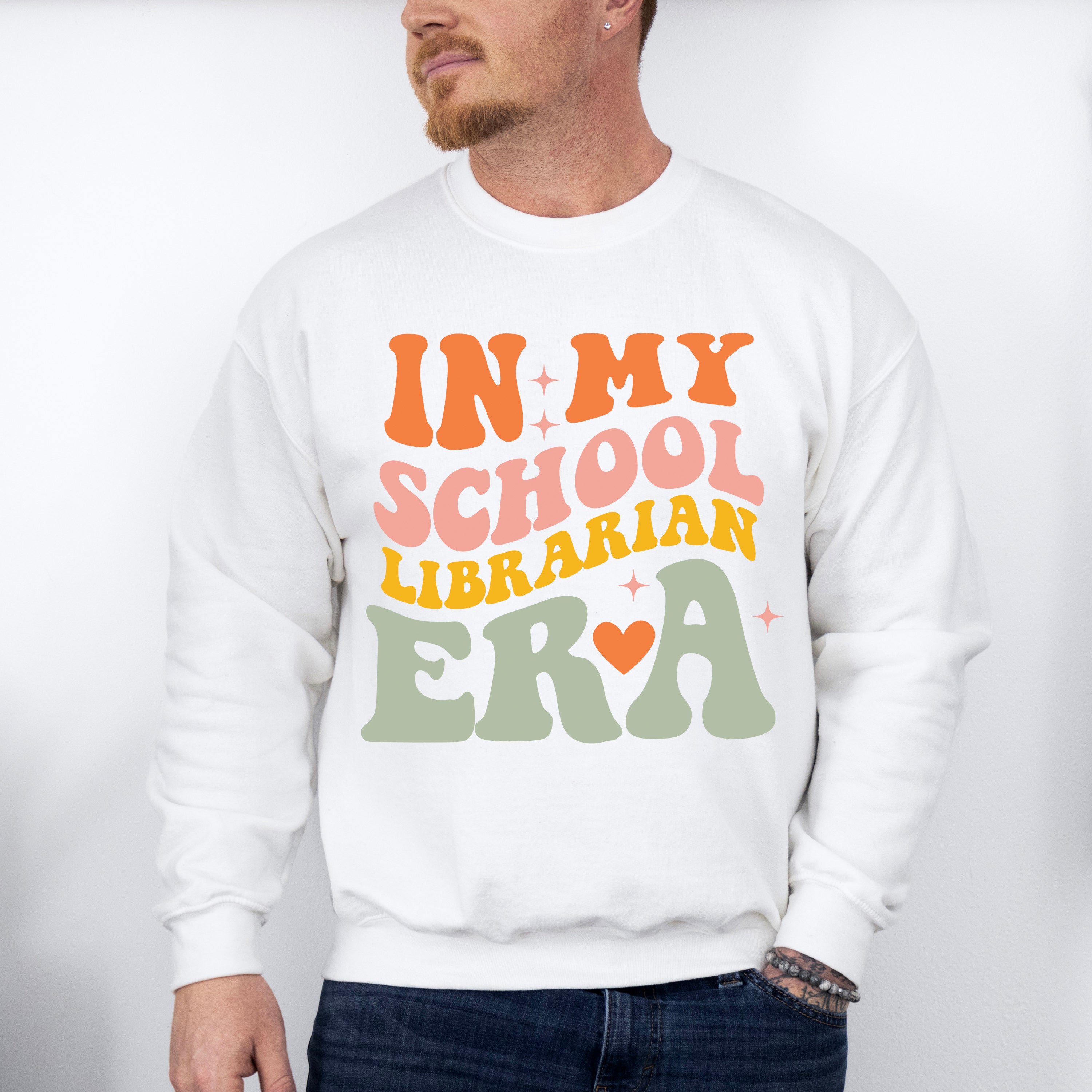 In My School Librarian Era Design - Librarian Unisex Crewneck T-Shirt Sweatshirt Hoodie