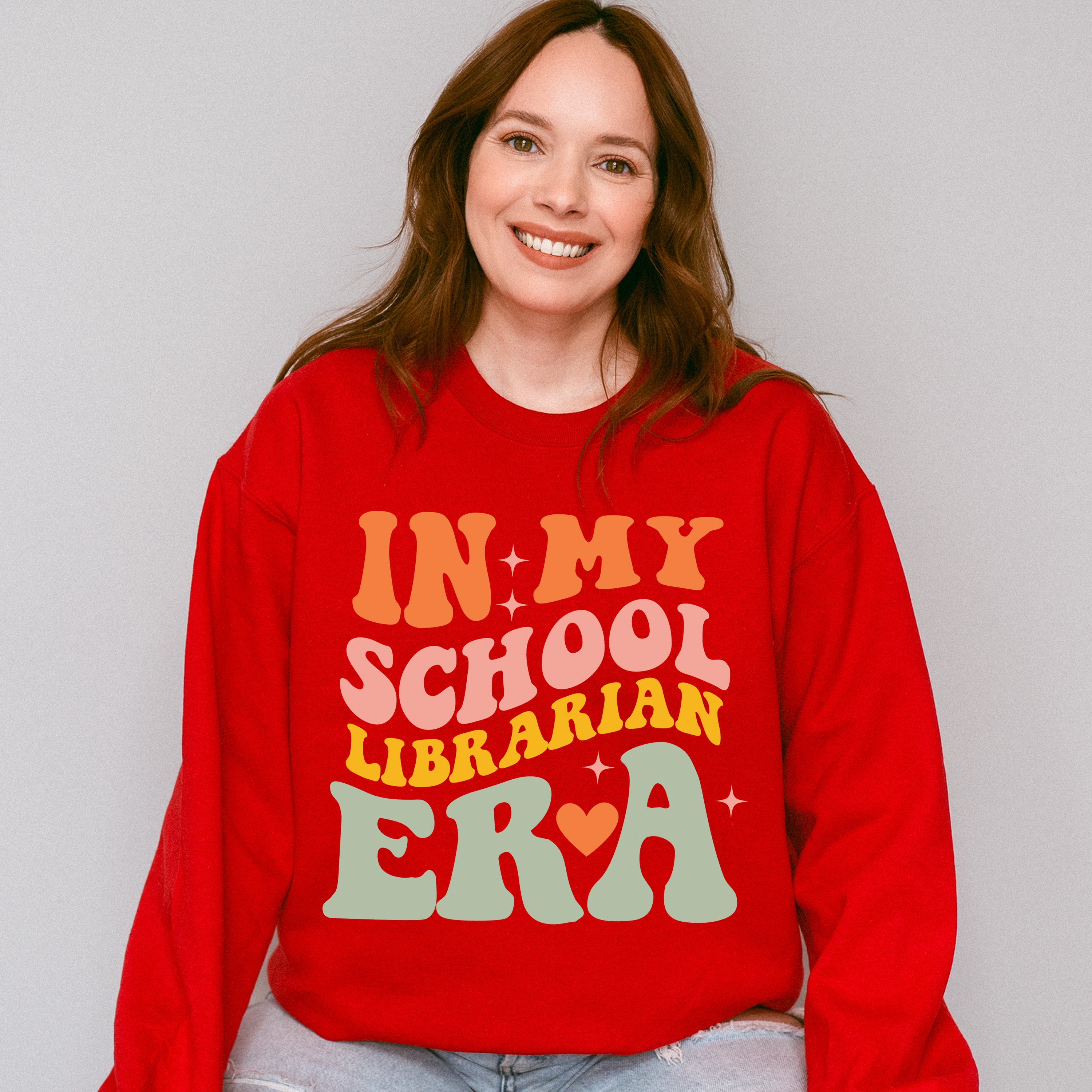 In My School Librarian Era Design - Librarian Unisex Crewneck T-Shirt Sweatshirt Hoodie