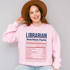 Librarian Nutrition Facts Design - Librarian Unisex Crewneck T-Shirt Sweatshirt Hoodie
