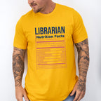 Librarian Nutrition Facts Design - Librarian Unisex Crewneck T-Shirt Sweatshirt Hoodie