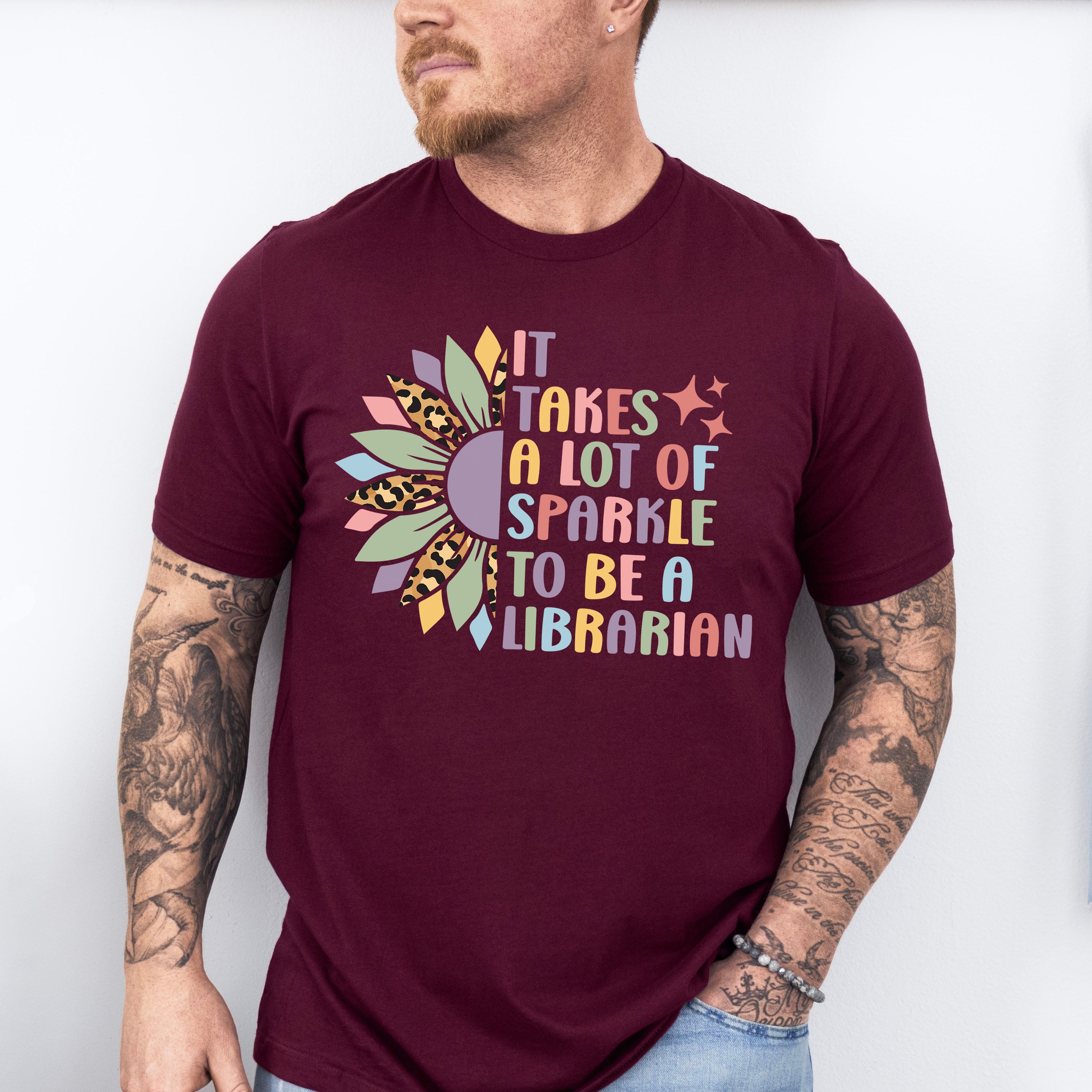 It Takes A Lot of Sparkle To Be A  Librarian Design - Librarian Unisex Crewneck T-Shirt Sweatshirt Hoodie