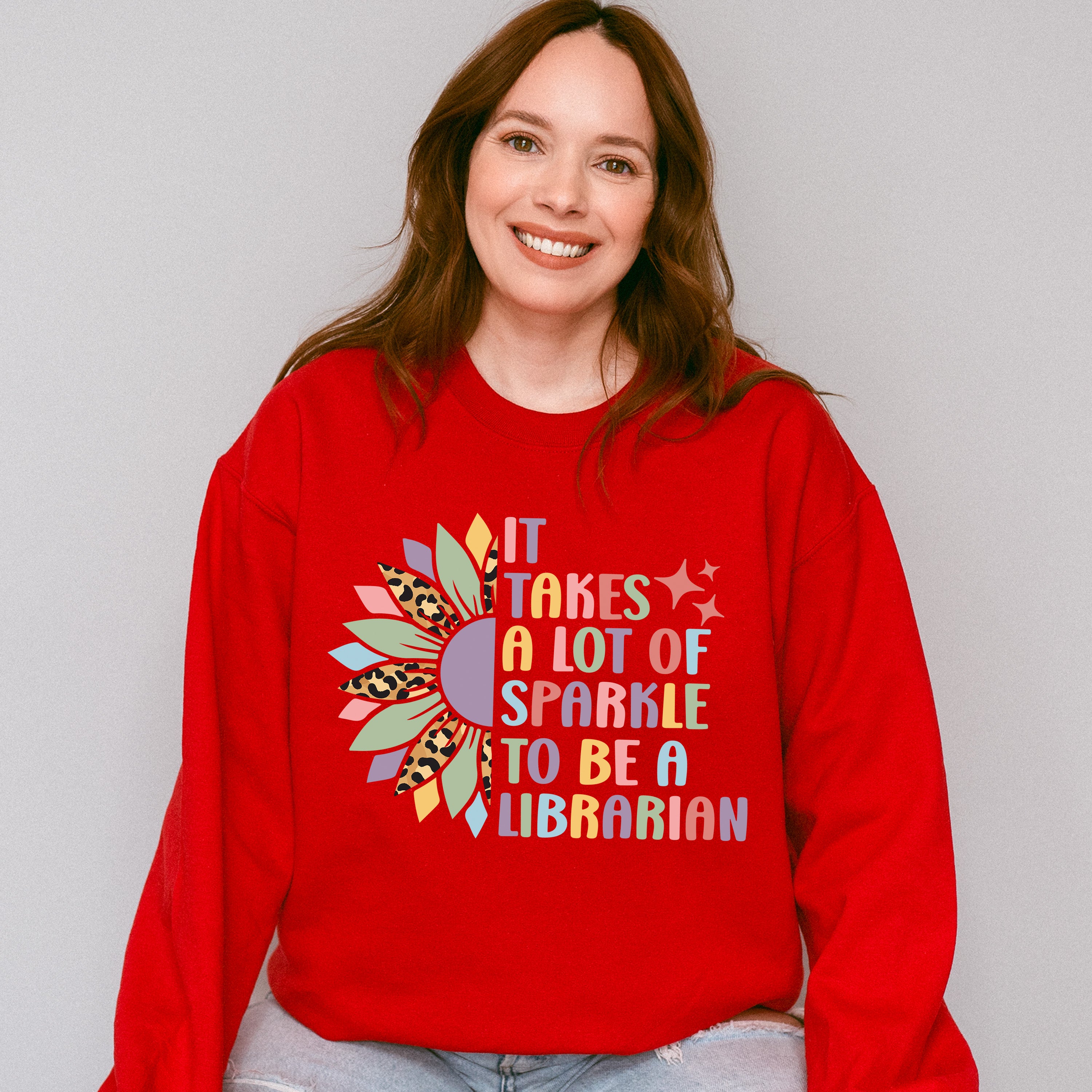It Takes A Lot of Sparkle To Be A  Librarian Design - Librarian Unisex Crewneck T-Shirt Sweatshirt Hoodie
