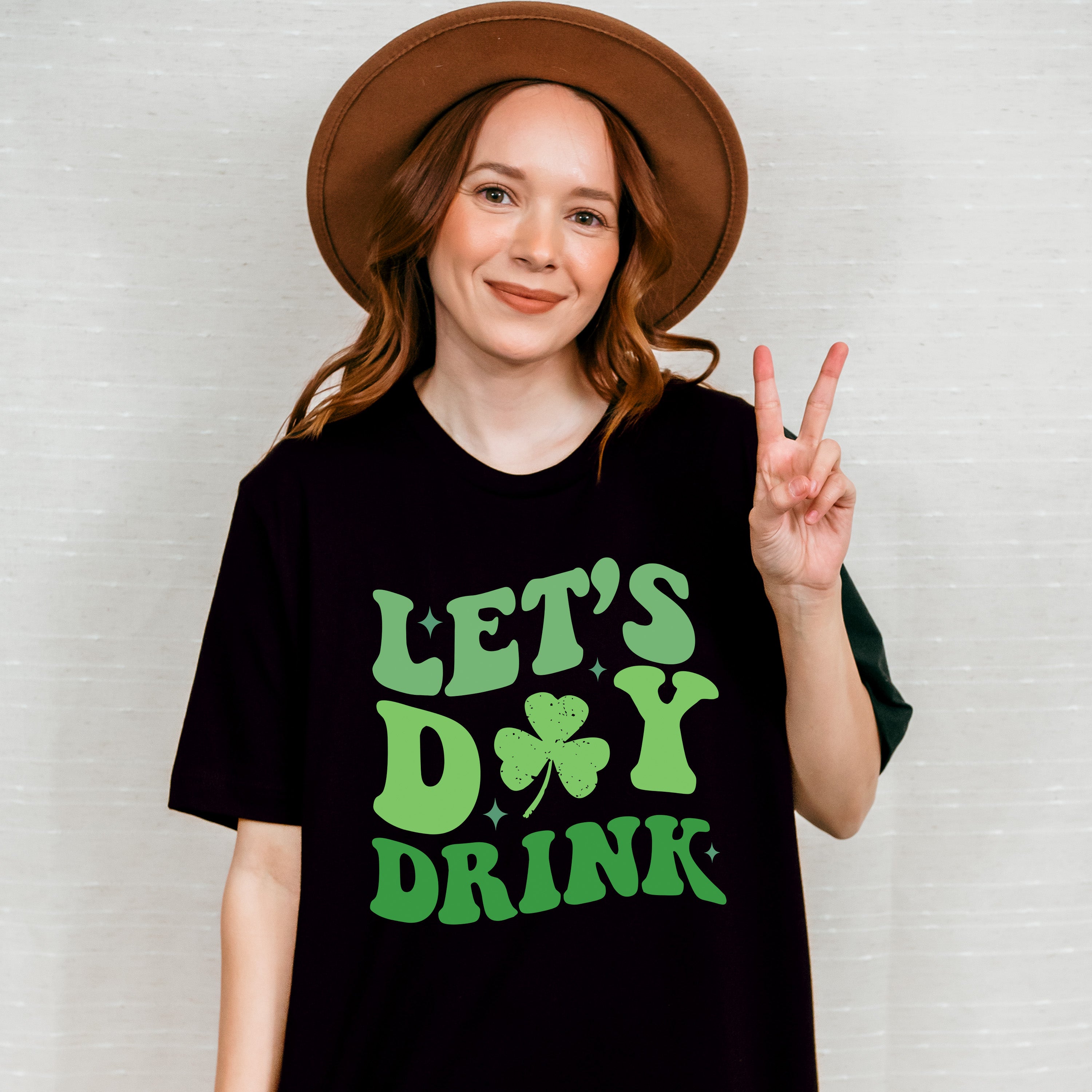 Let's Day Drink - St. Patrick's Day Theme Unisex Crewneck T-Shirt Sweatshirt Hoodie