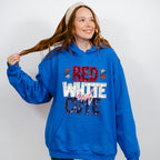 Glitter Red White And Cute 4th Of July Unisex Crewneck T-Shirt Sweatshirt Hoodie