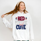 Glitter Red White And Cute 4th Of July Unisex Crewneck T-Shirt Sweatshirt Hoodie