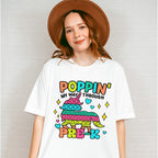 Poppin My Way Through Pre-k Design - Pre-K Unisex Crewneck T-Shirt Sweatshirt Hoodie