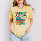 Poppin My Way Through Pre-k Design - Pre-K Unisex Crewneck T-Shirt Sweatshirt Hoodie