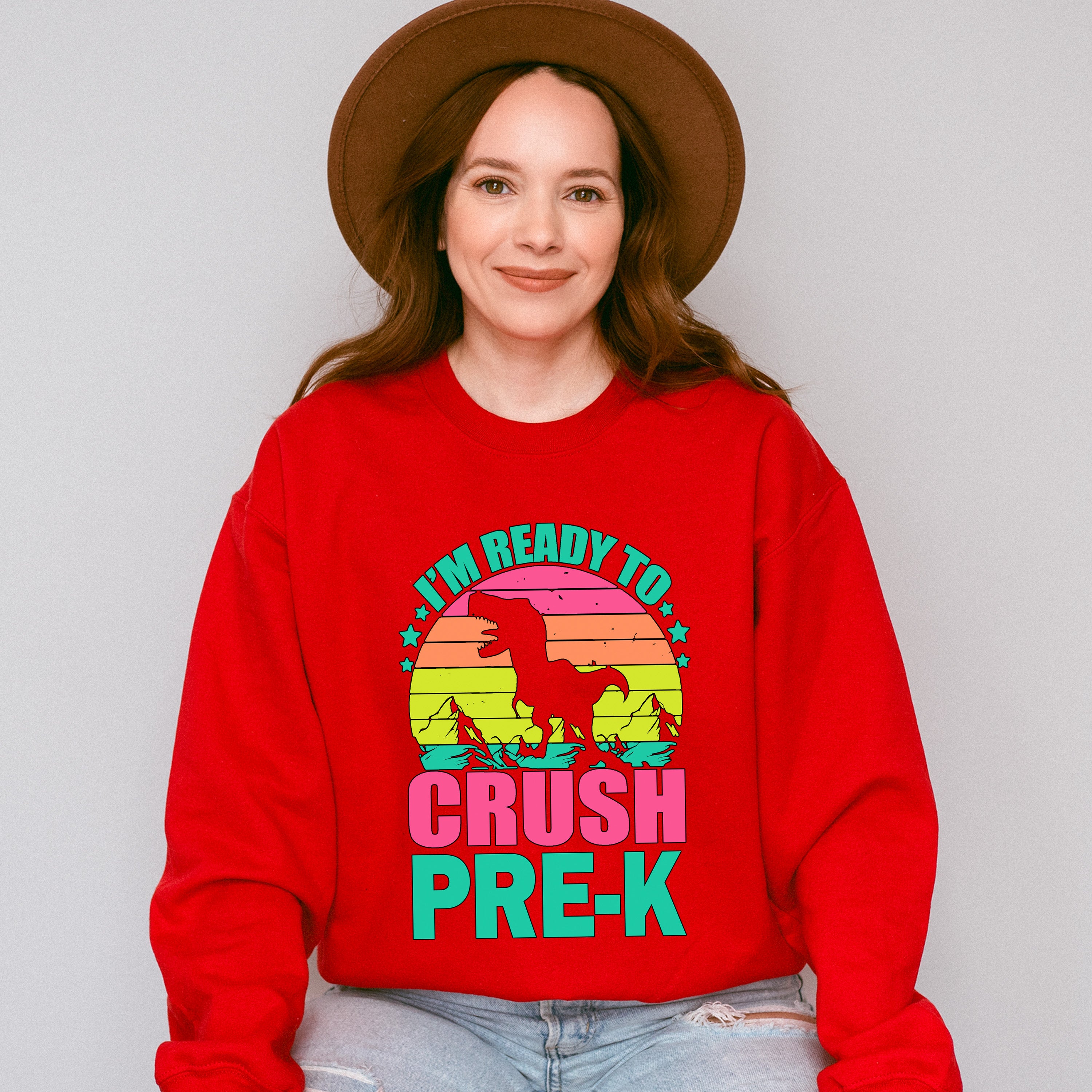 I'm Ready To Crush Pre-k Design - Pre-K Unisex Crewneck T-Shirt Sweatshirt Hoodie