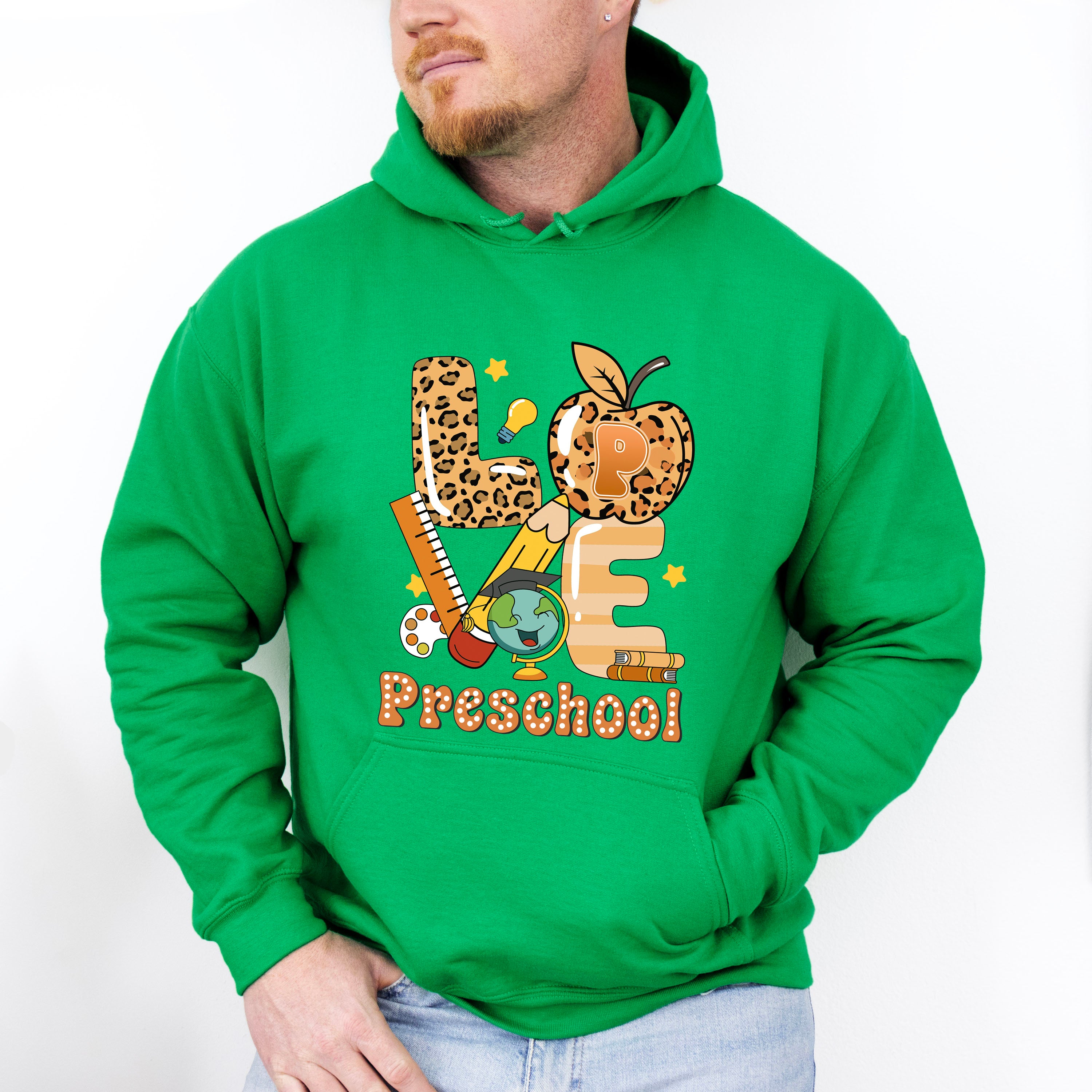 Love Preschool Design - Pre-K Unisex Crewneck T-Shirt Sweatshirt Hoodie