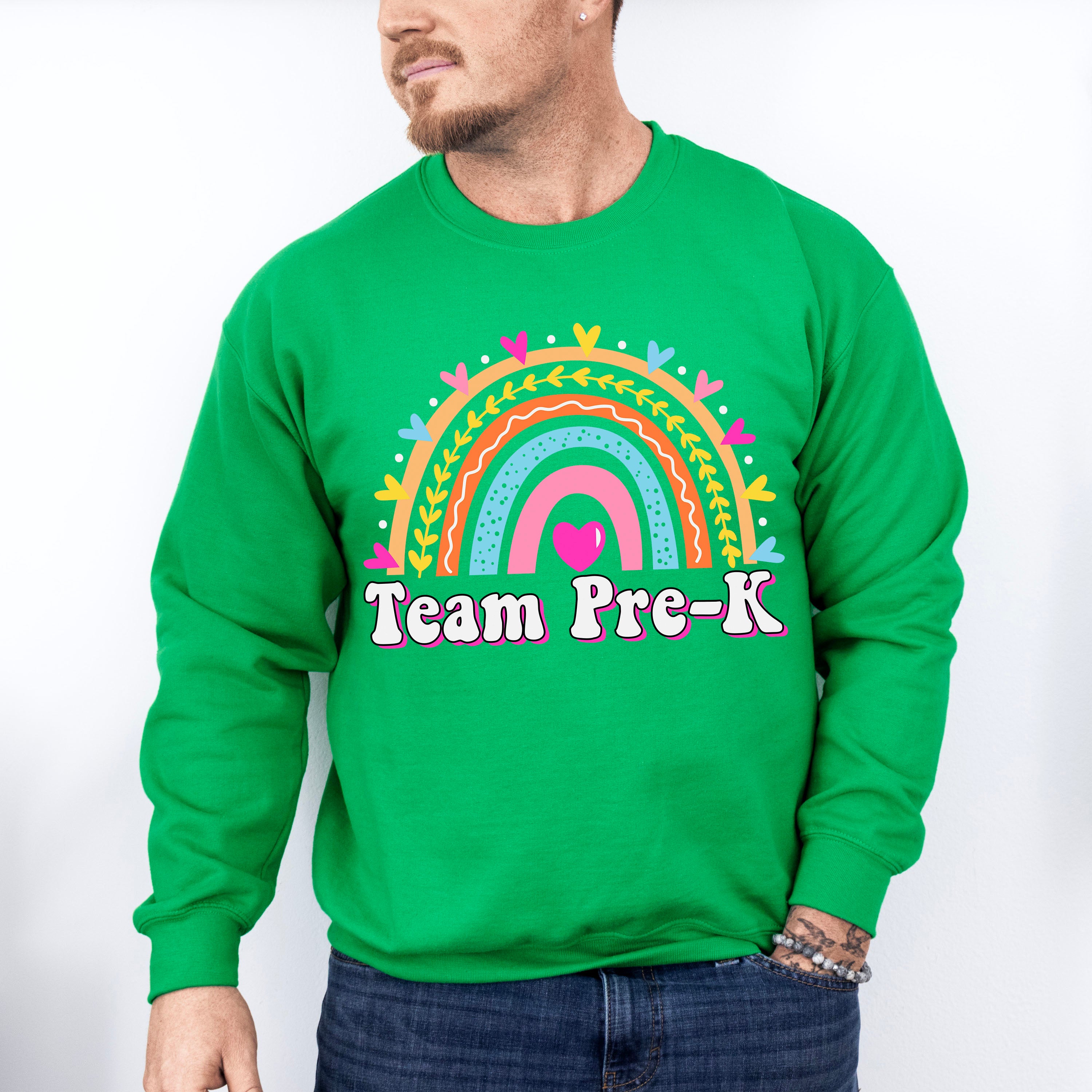 Team Pre-k Design - Pre-K Unisex Crewneck T-Shirt Sweatshirt Hoodie