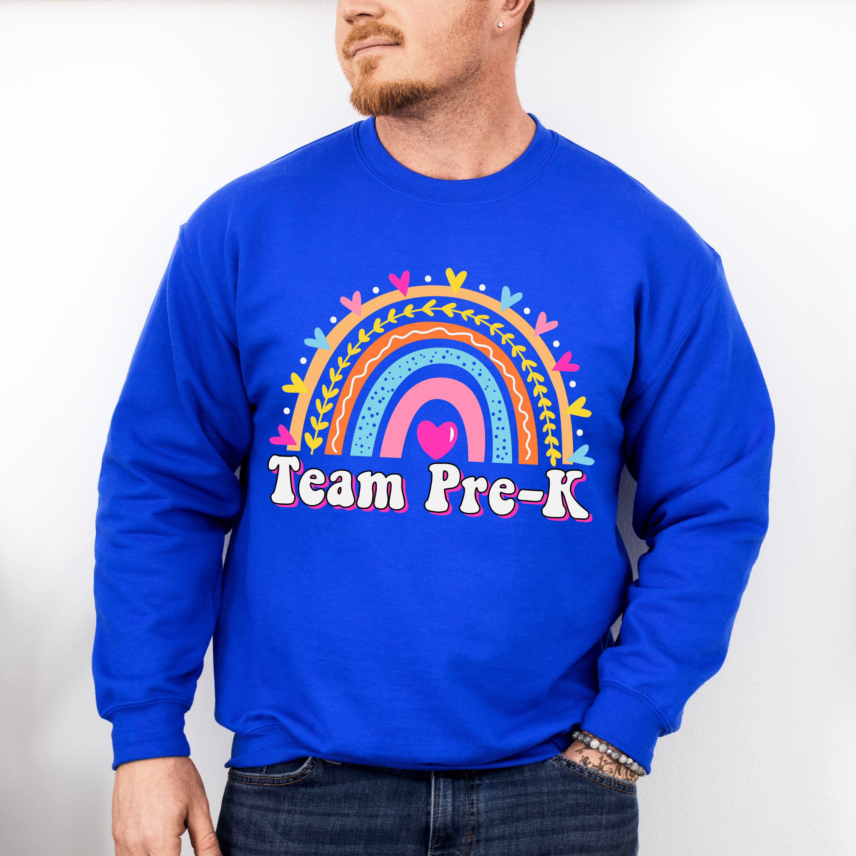Team Pre-k Design - Pre-K Unisex Crewneck T-Shirt Sweatshirt Hoodie