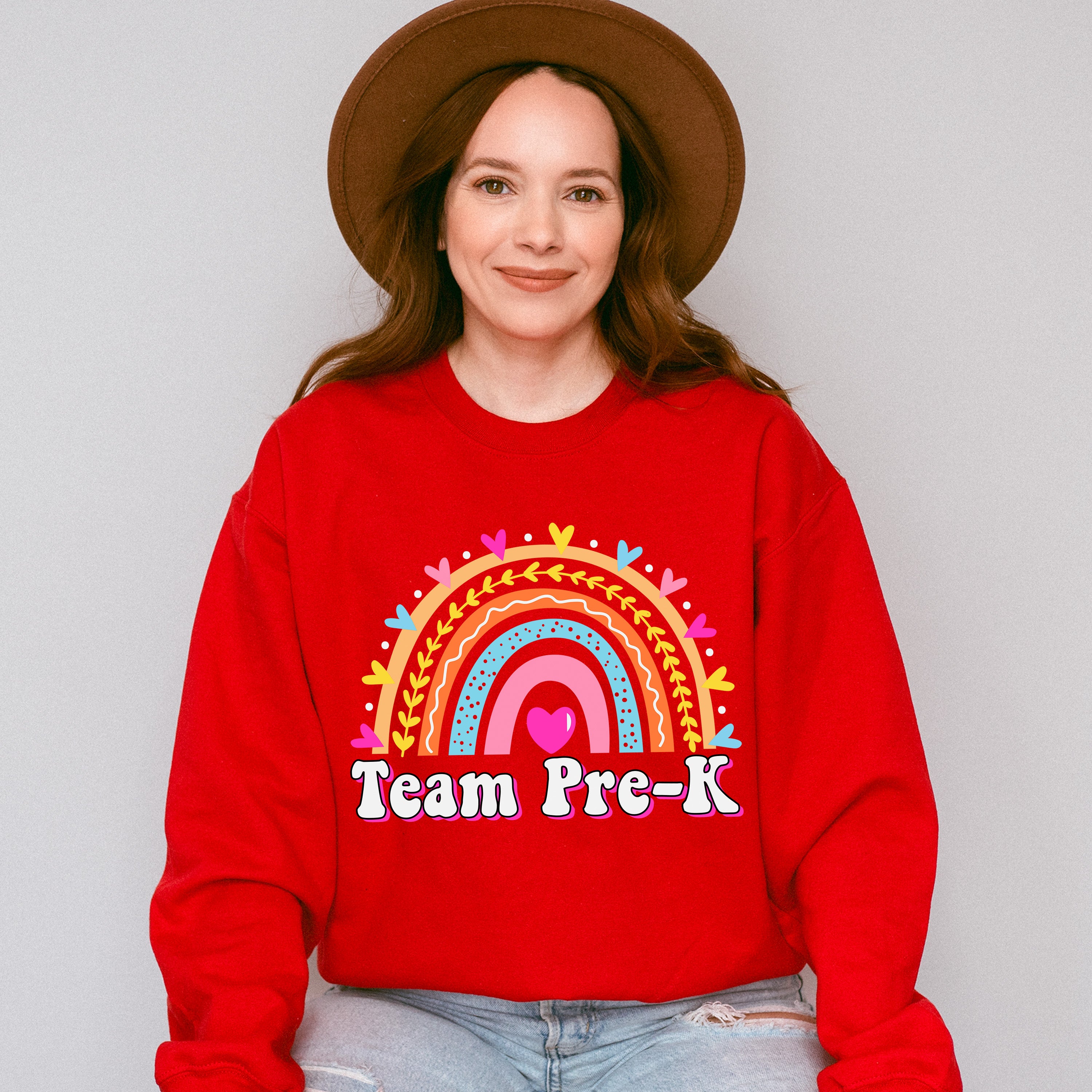 Team Pre-k Design - Pre-K Unisex Crewneck T-Shirt Sweatshirt Hoodie