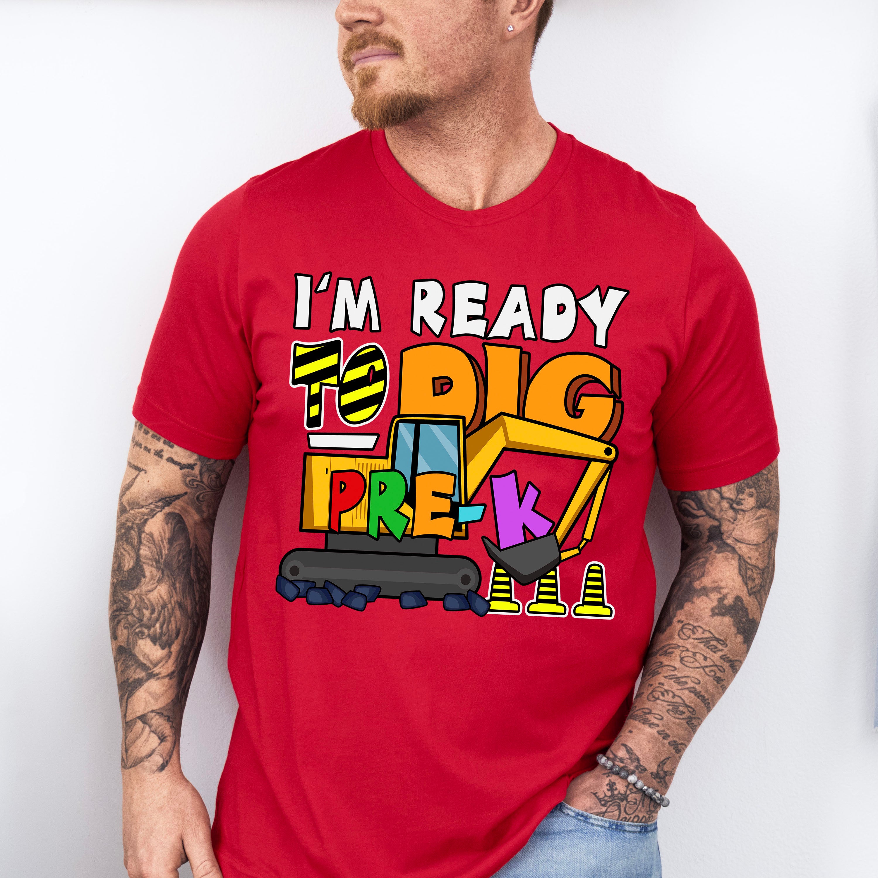 I'm Ready To Dig Pre-k Design - Pre-K Unisex Crewneck T-Shirt Sweatshirt Hoodie
