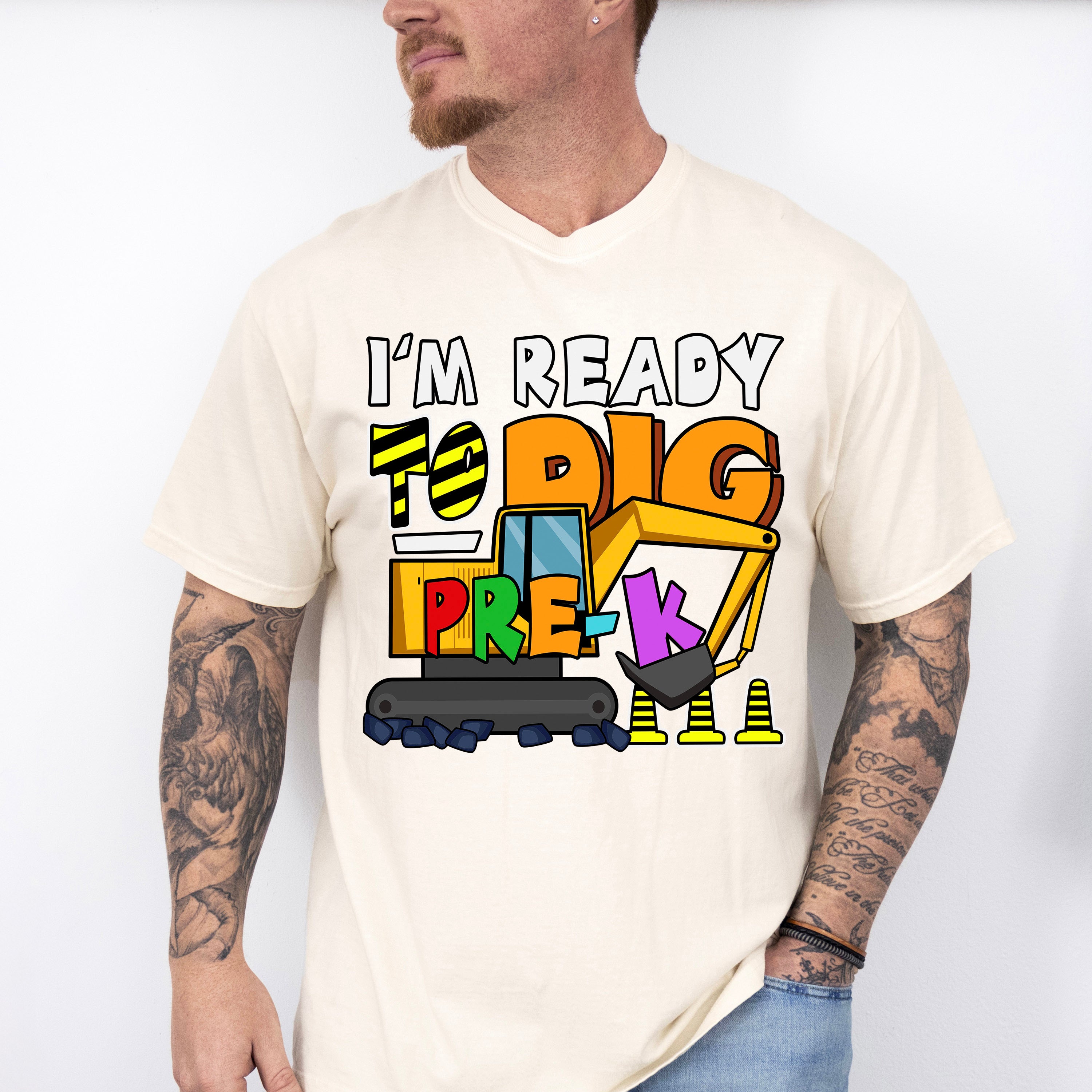 I'm Ready To Dig Pre-k Design - Pre-K Unisex Crewneck T-Shirt Sweatshirt Hoodie