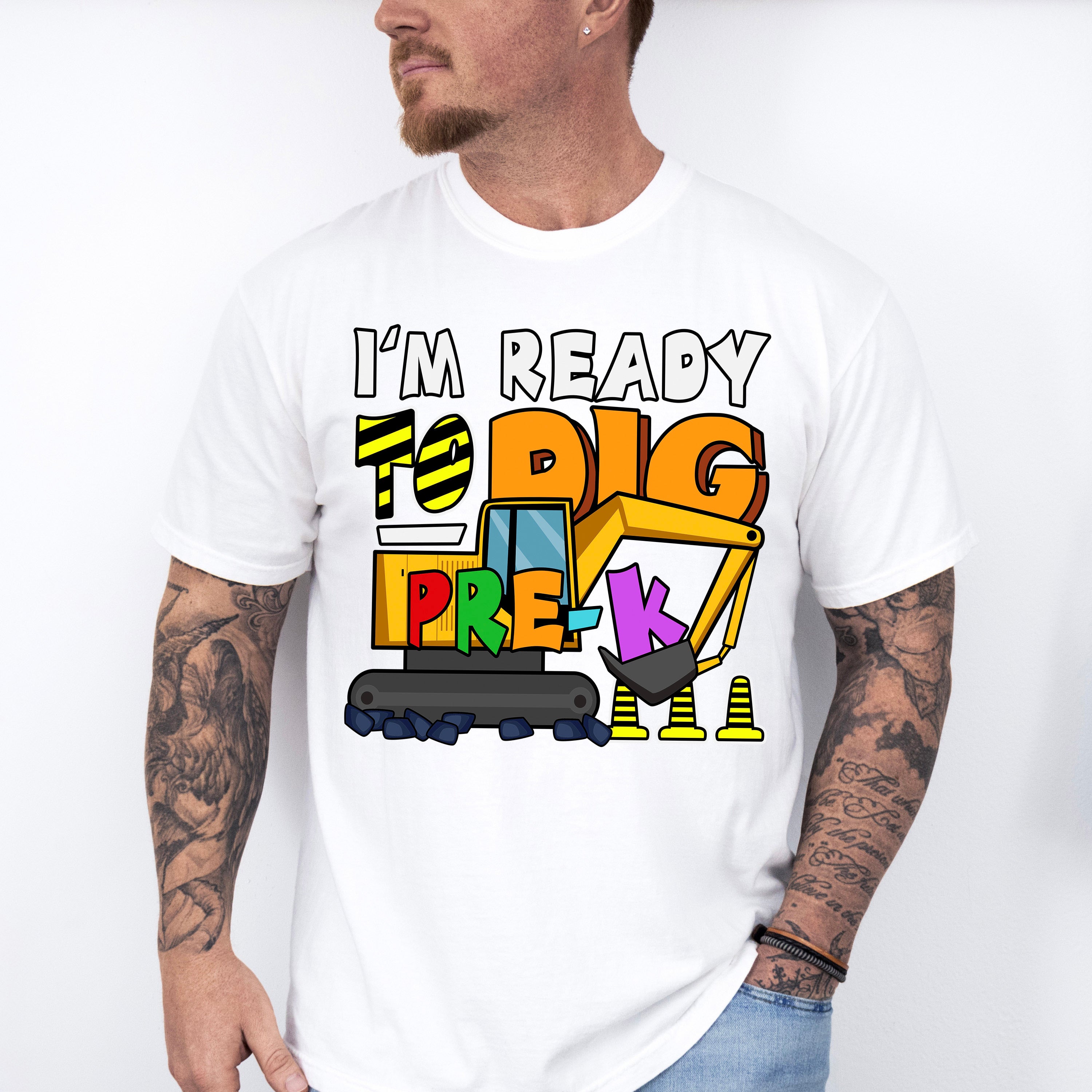I'm Ready To Dig Pre-k Design - Pre-K Unisex Crewneck T-Shirt Sweatshirt Hoodie