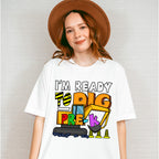 I'm Ready To Dig Pre-k Design - Pre-K Unisex Crewneck T-Shirt Sweatshirt Hoodie