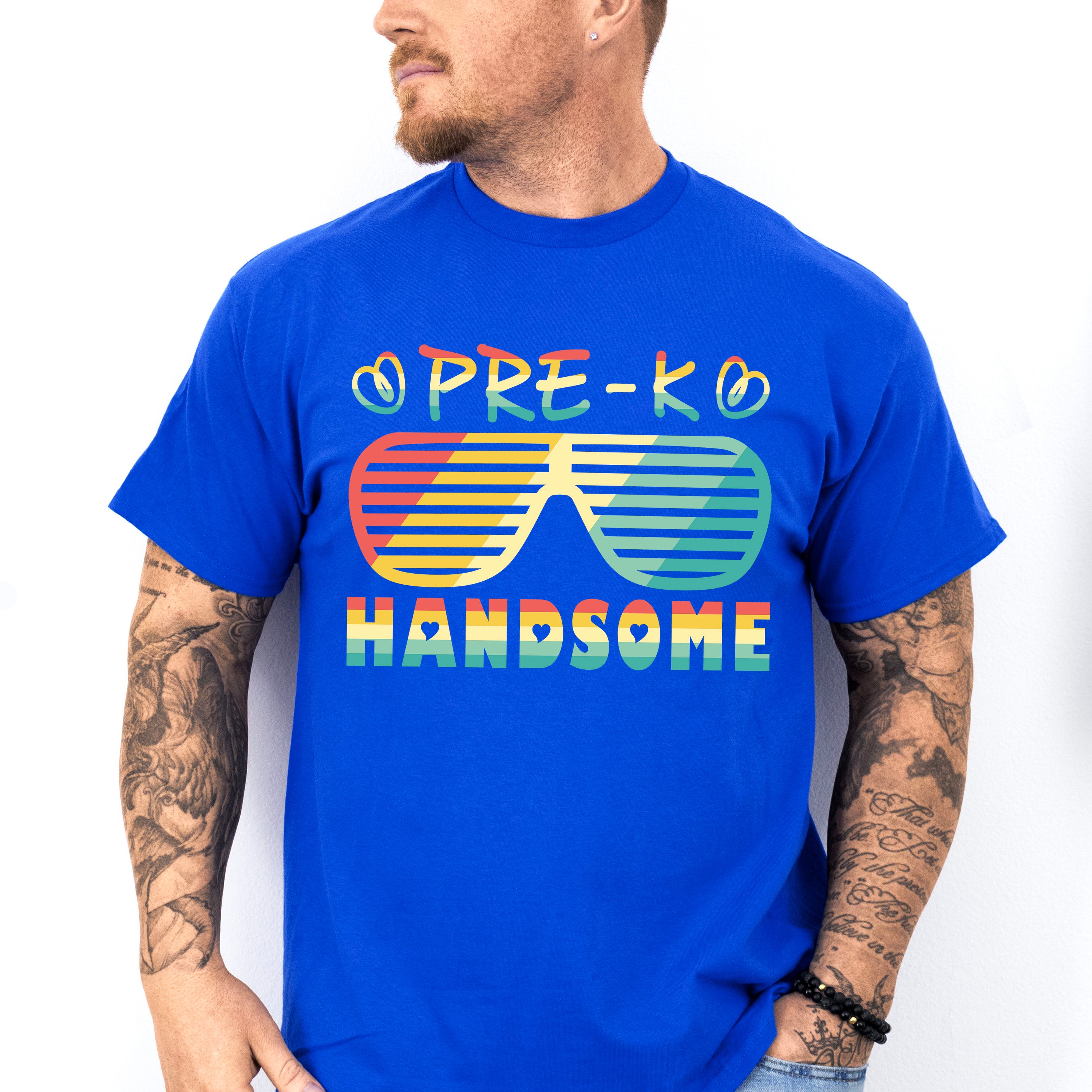 Pre-k Handsome Design - Pre-K Unisex Crewneck T-Shirt Sweatshirt Hoodie
