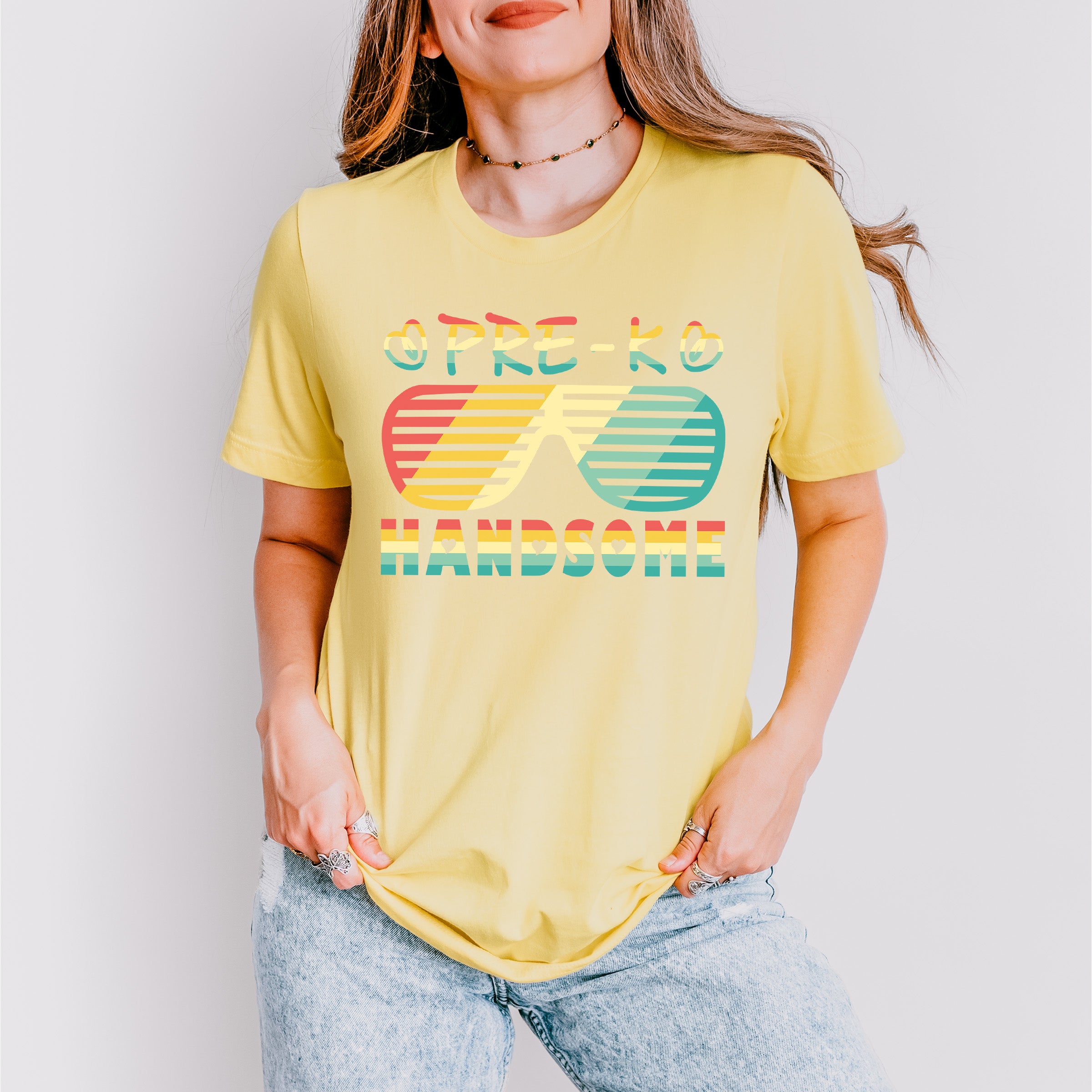 Pre-k Handsome Design - Pre-K Unisex Crewneck T-Shirt Sweatshirt Hoodie