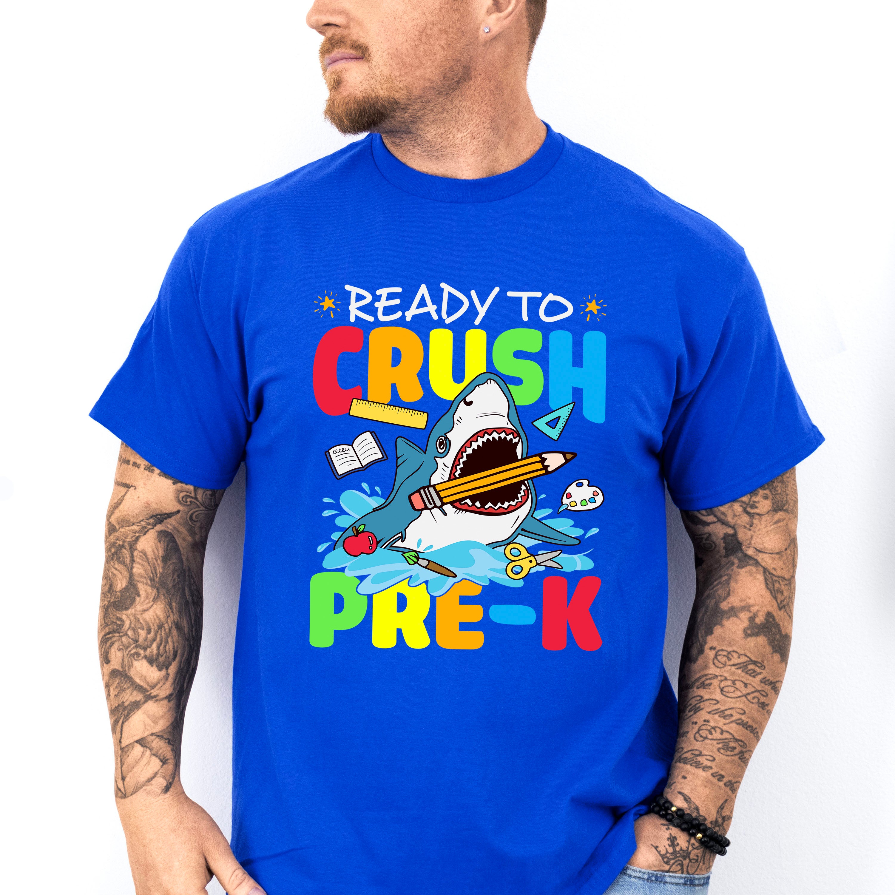 Ready To Crush Pre-k Design - Pre-K Unisex Crewneck T-Shirt Sweatshirt Hoodie