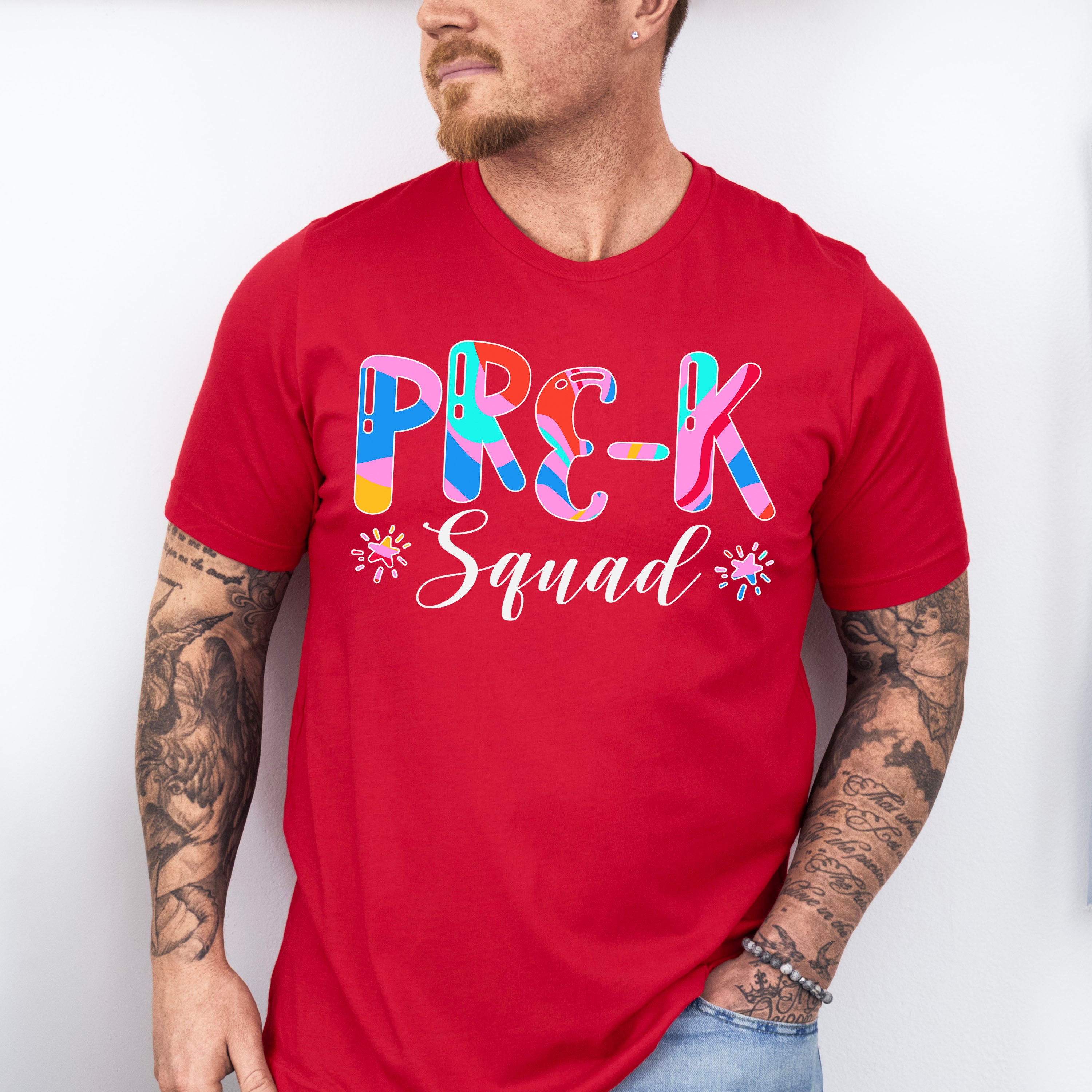 Pre-k Squad Design - Pre-K Unisex Crewneck T-Shirt Sweatshirt Hoodie