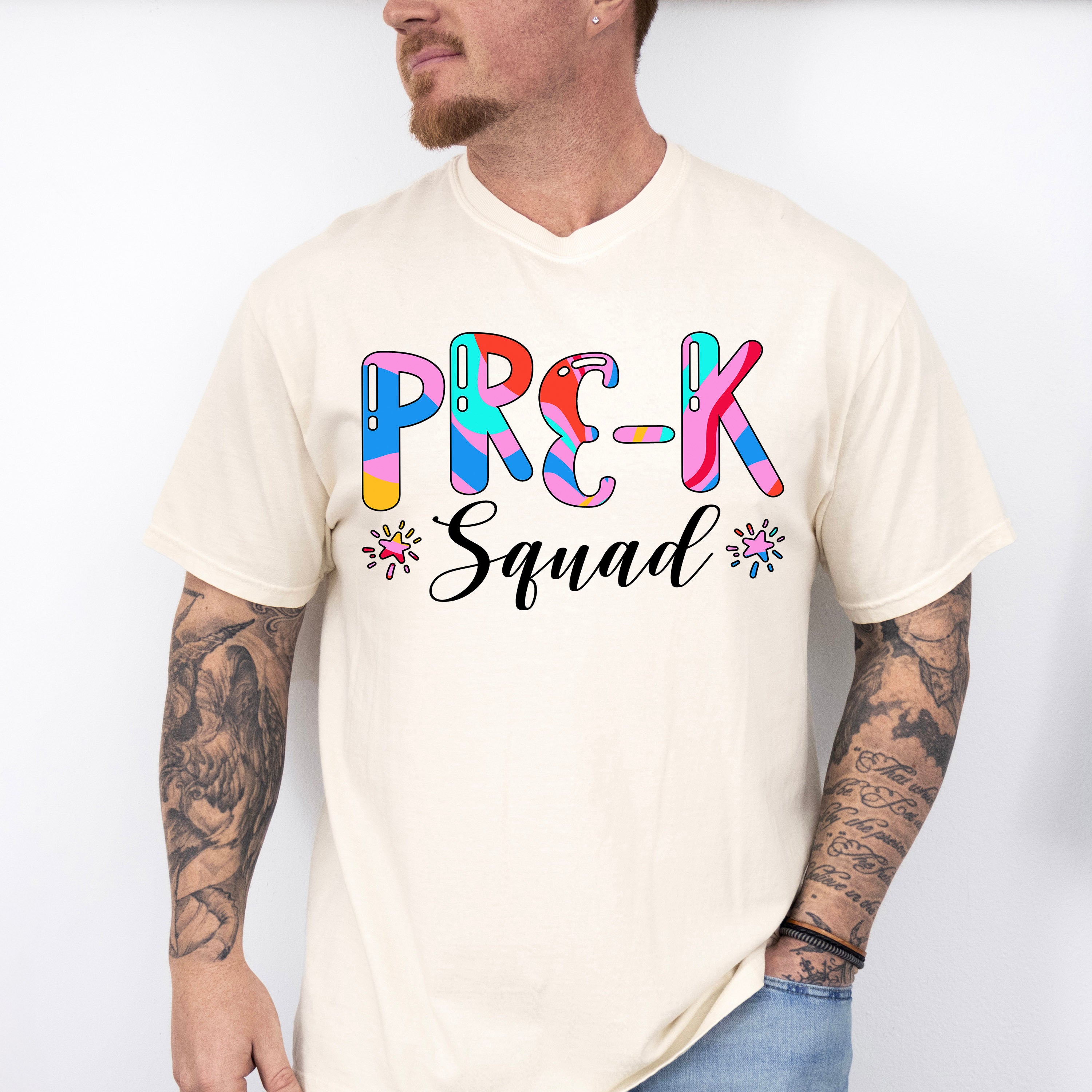 Pre-k Squad Design - Pre-K Unisex Crewneck T-Shirt Sweatshirt Hoodie