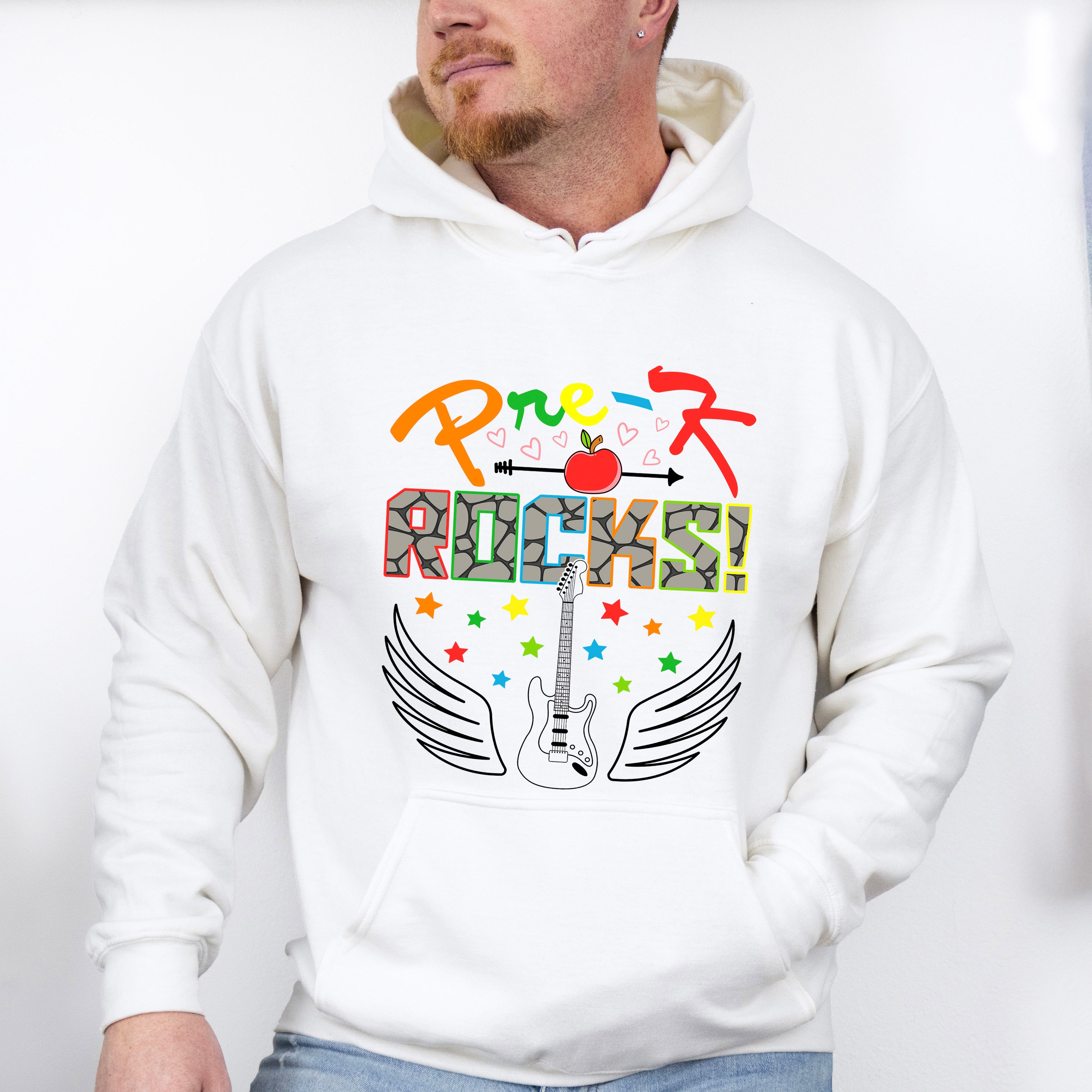 Pre-k Rocks Design - Pre-K Unisex Crewneck T-Shirt Sweatshirt Hoodie